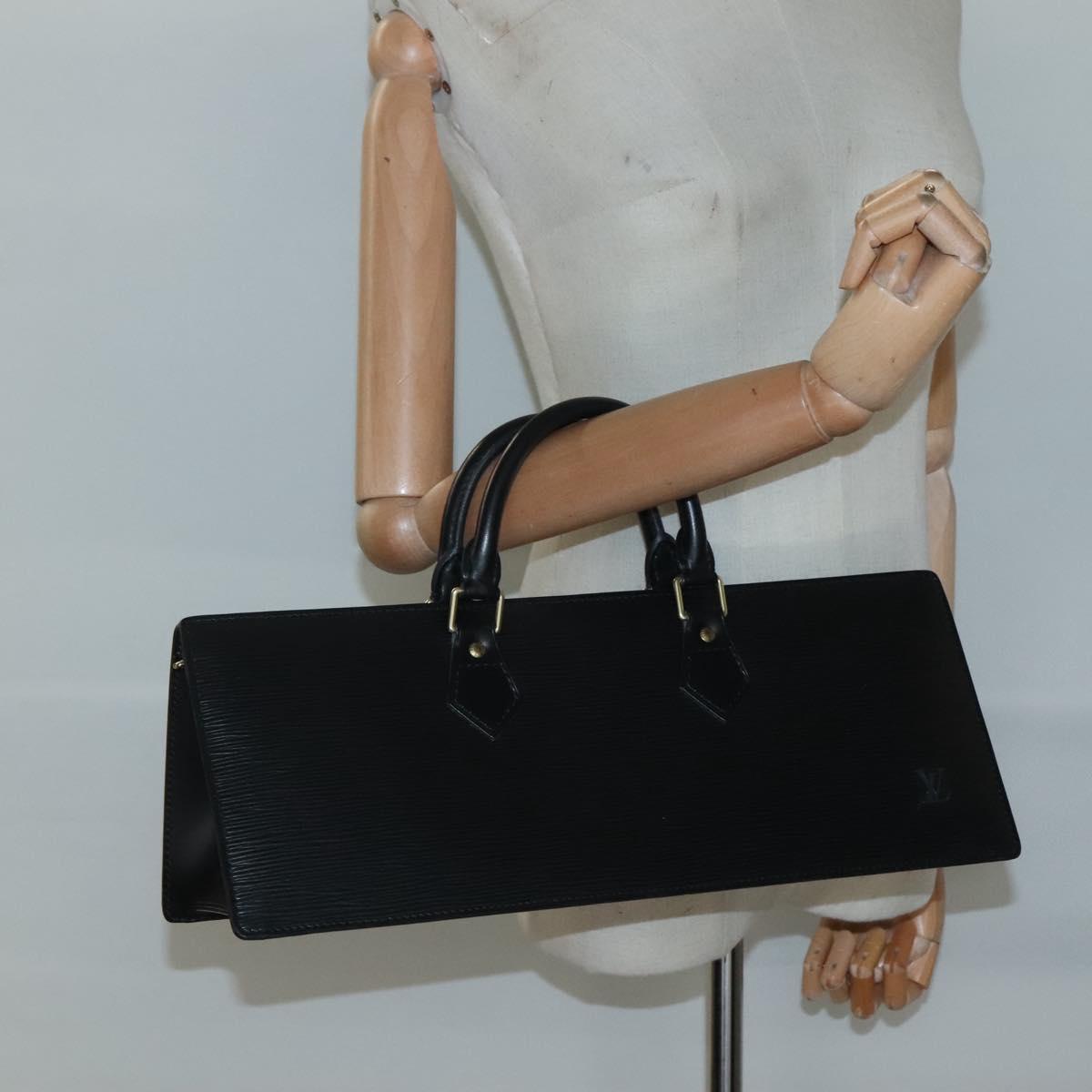 LOUIS VUITTON Epi Sac Triangle Hand Bag Black M52092 LV Auth ep9313