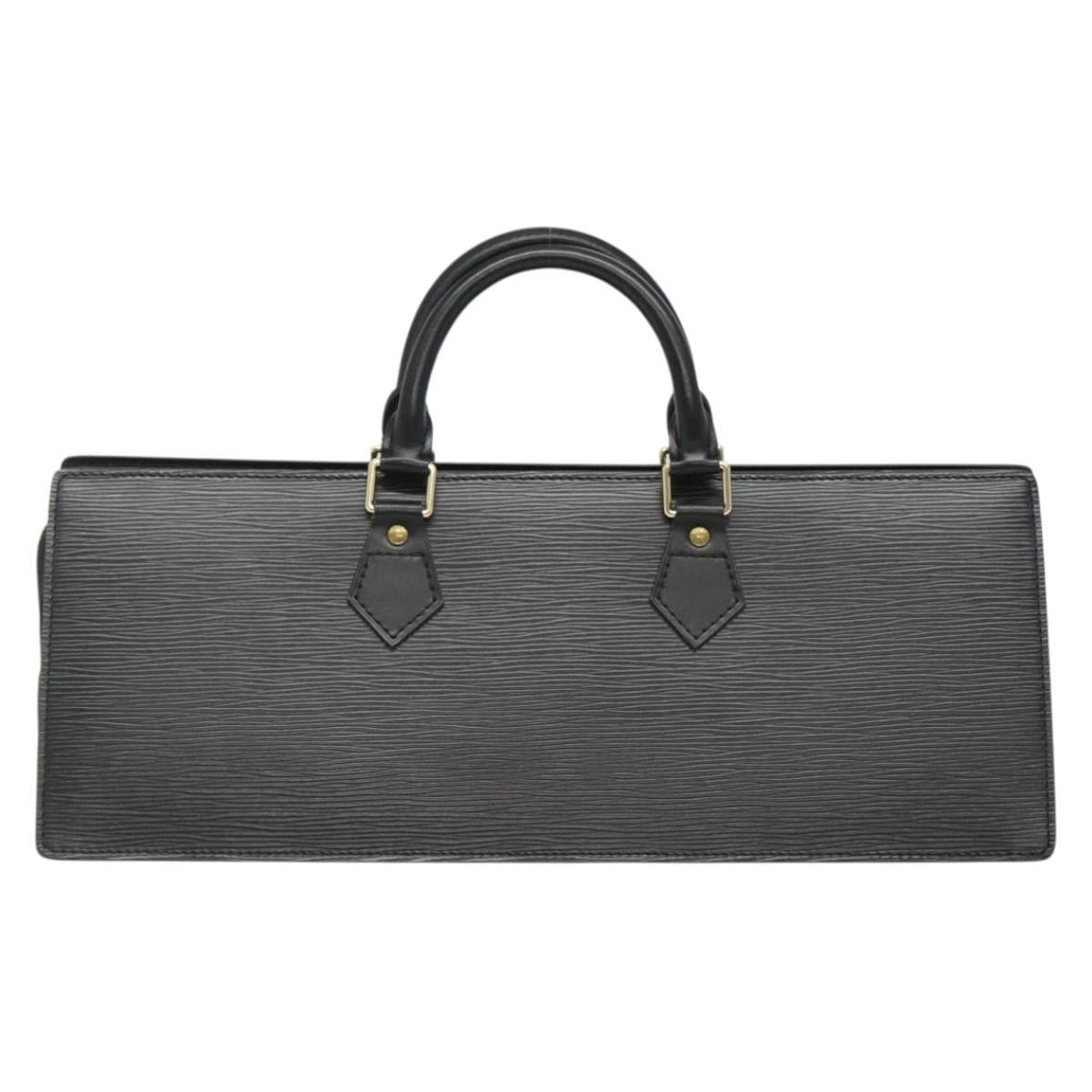 LOUIS VUITTON Epi Sac Triangle Hand Bag Black M52092 LV Auth ep9313