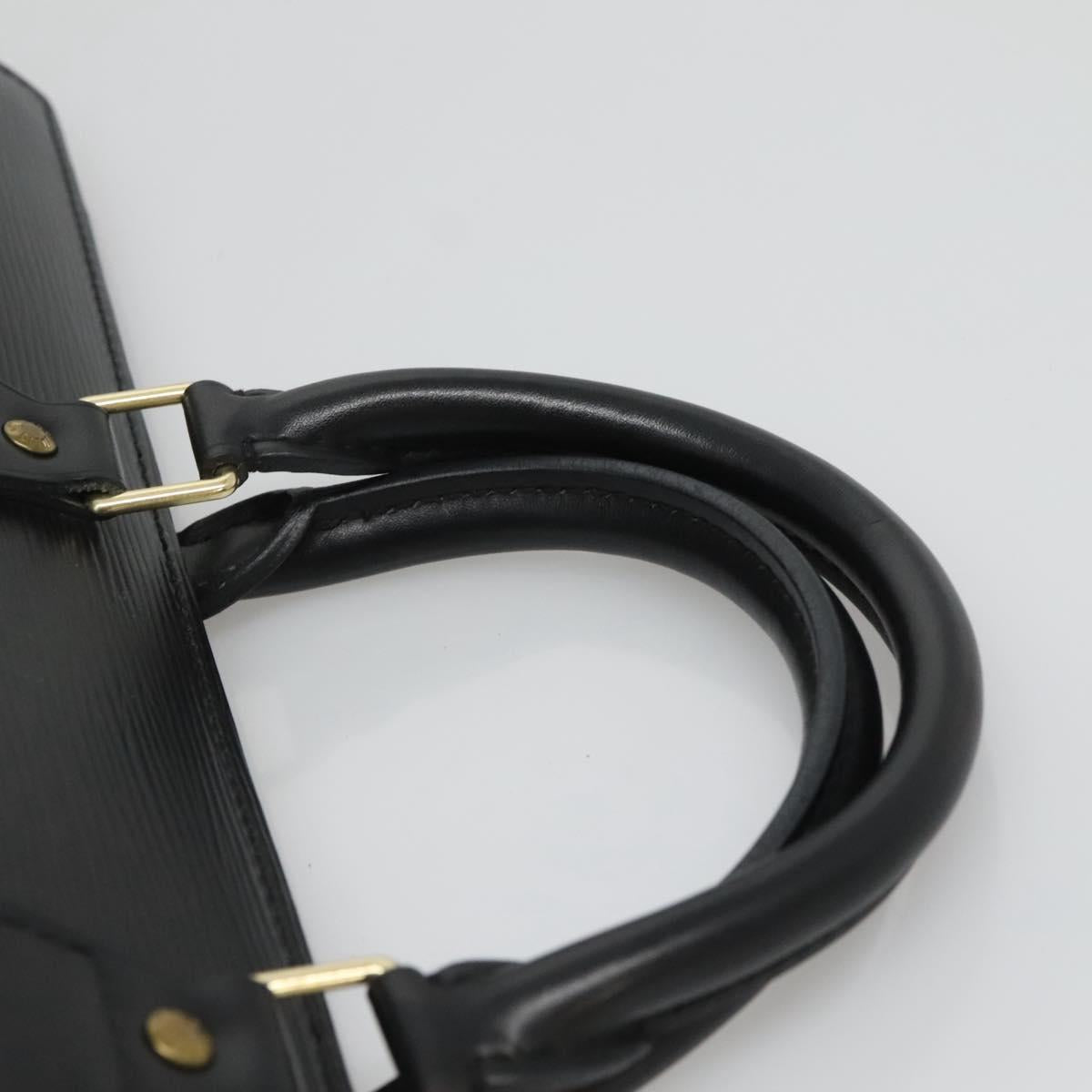LOUIS VUITTON Epi Sac Triangle Hand Bag Black M52092 LV Auth ep9313
