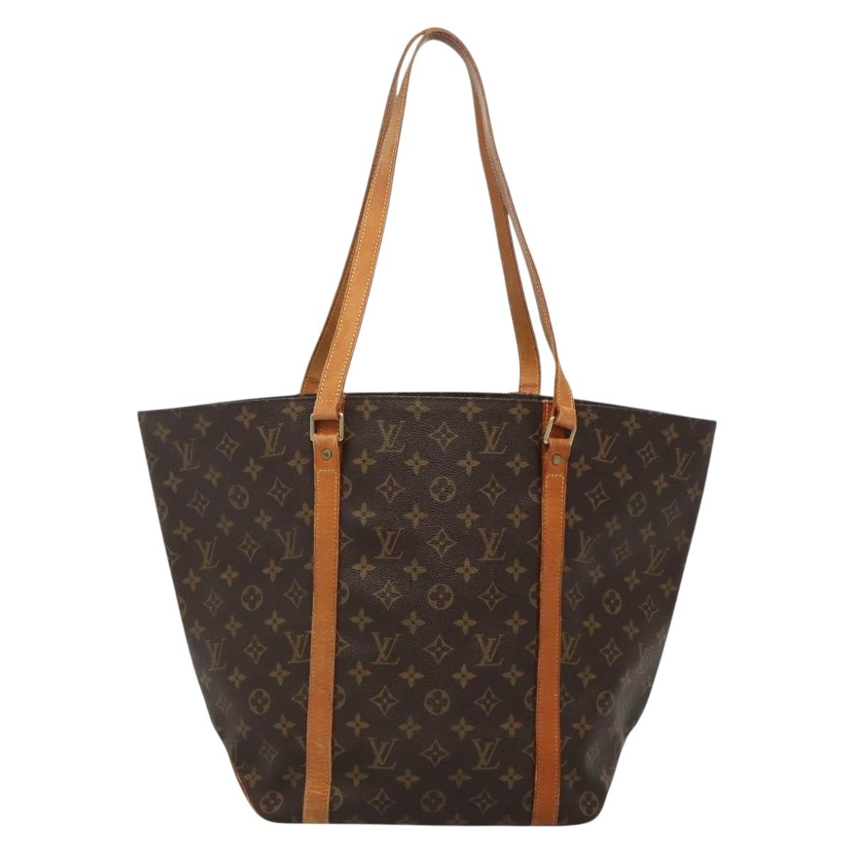 LOUIS VUITTON Monogram Sac Shopping Tote Bag M51108 LV Auth ep9320
