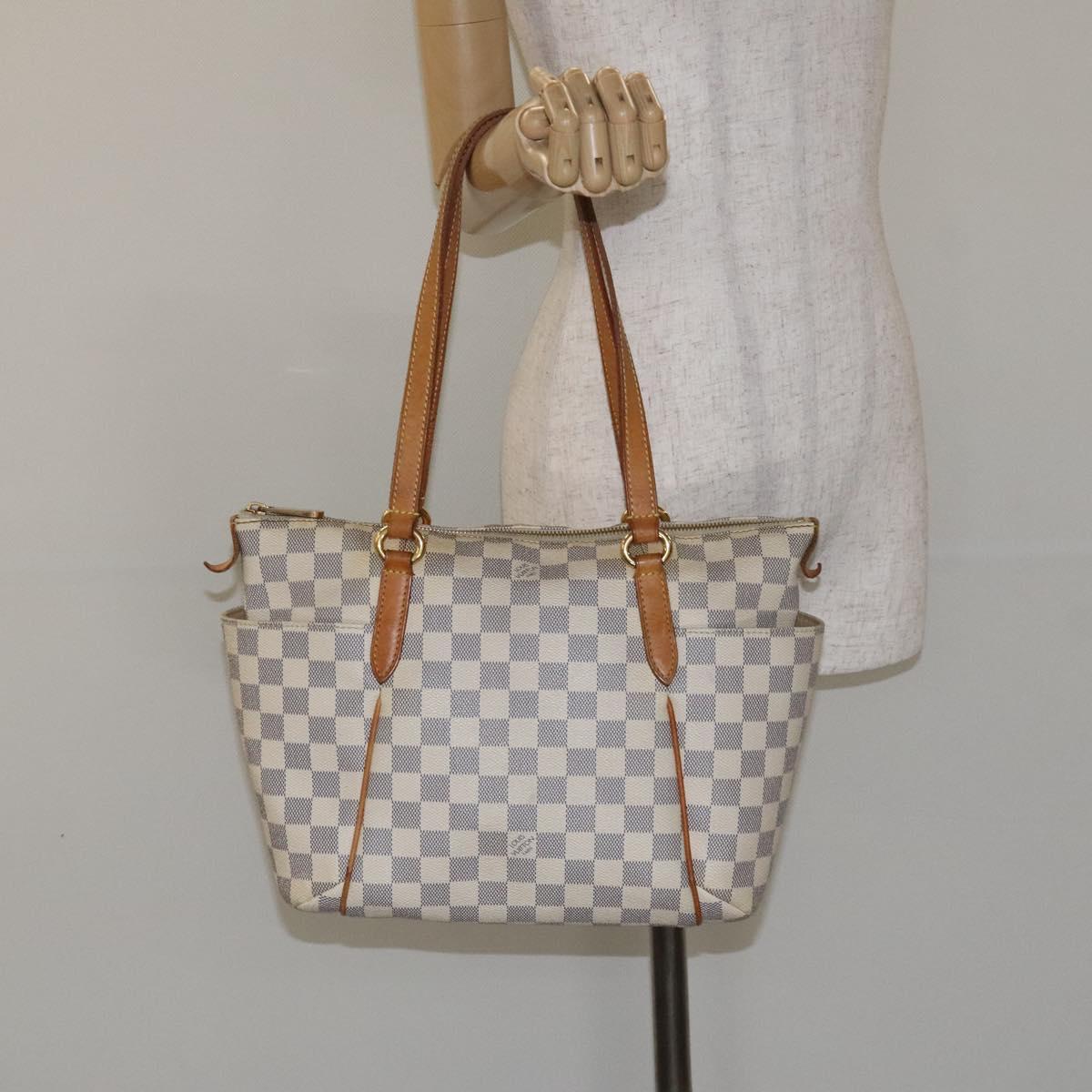 LOUIS VUITTON Damier Azur Totally PM Tote Bag N51261 LV Auth ep9329
