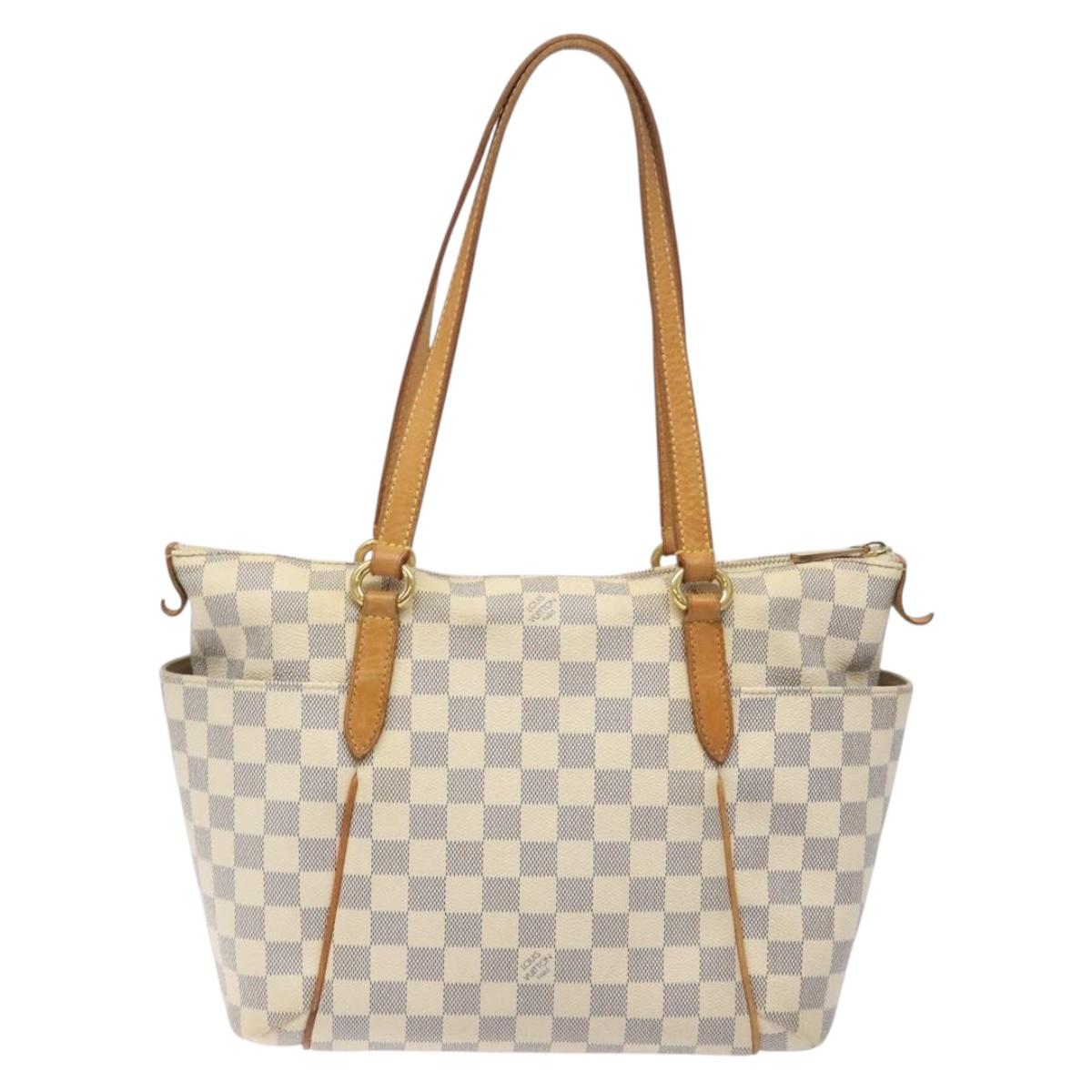 LOUIS VUITTON Damier Azur Totally PM Tote Bag N51261 LV Auth ep9329