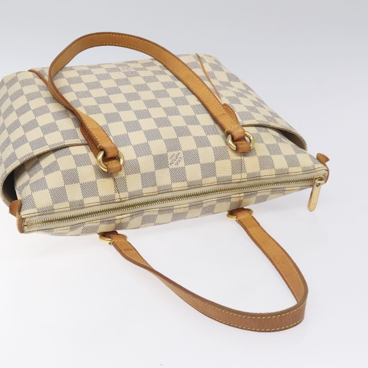 LOUIS VUITTON Damier Azur Totally PM Tote Bag N51261 LV Auth ep9329