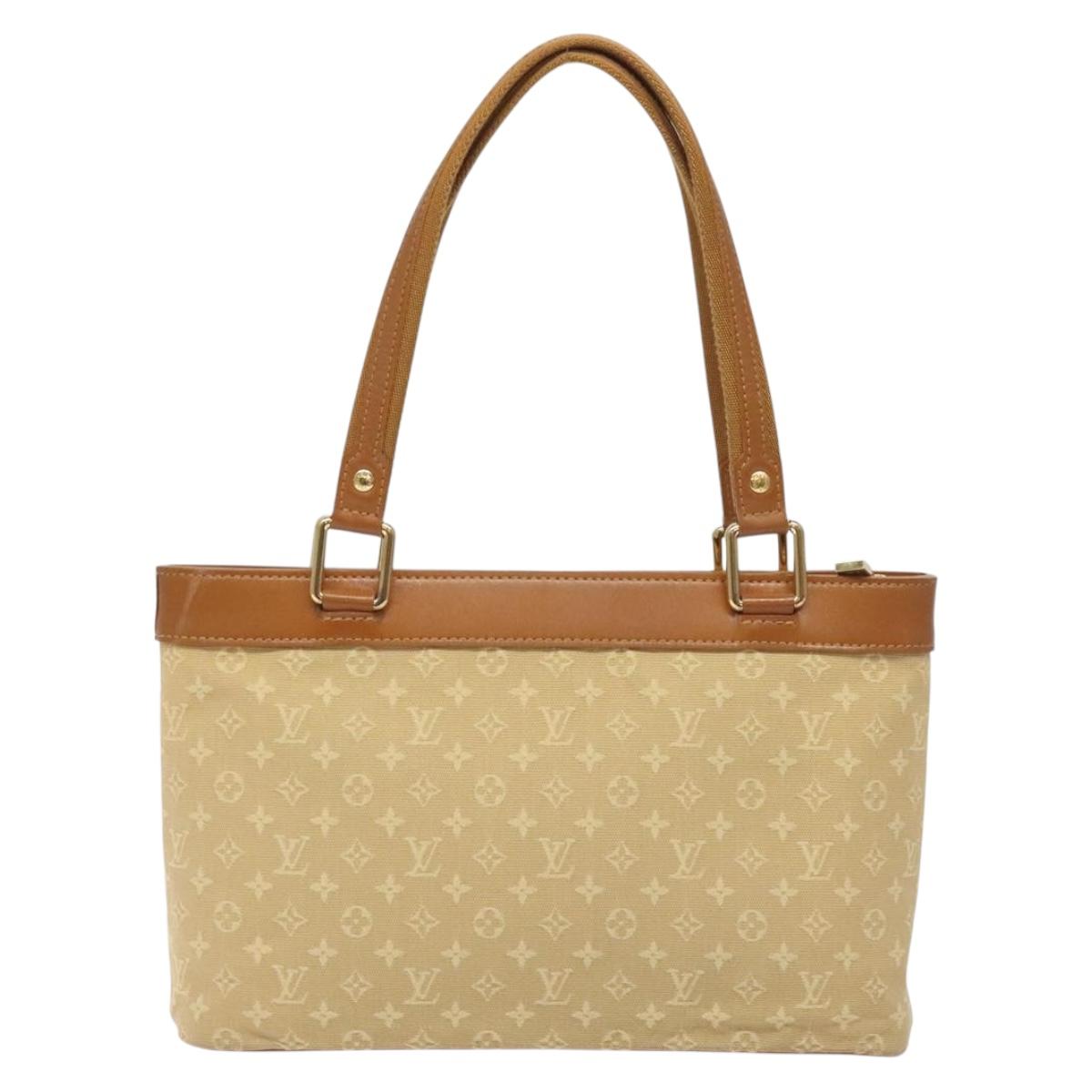 LOUIS VUITTON Monogram Mini Lucille PM Hand Bag Beige M92684 LV Auth ep9335