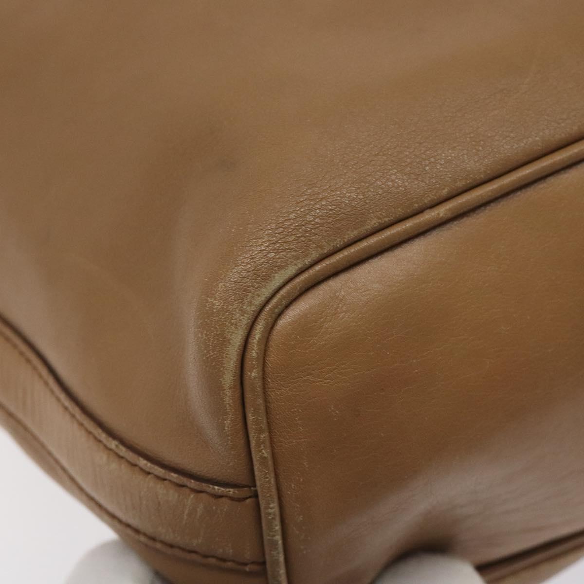 GUCCI Shoulder Bag Leather Brown Gold 001 4288 Auth ep9355