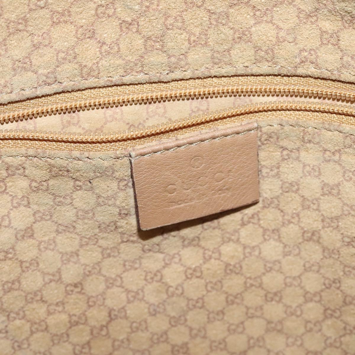 GUCCI Shoulder Bag Leather Brown Gold 001 4288 Auth ep9355