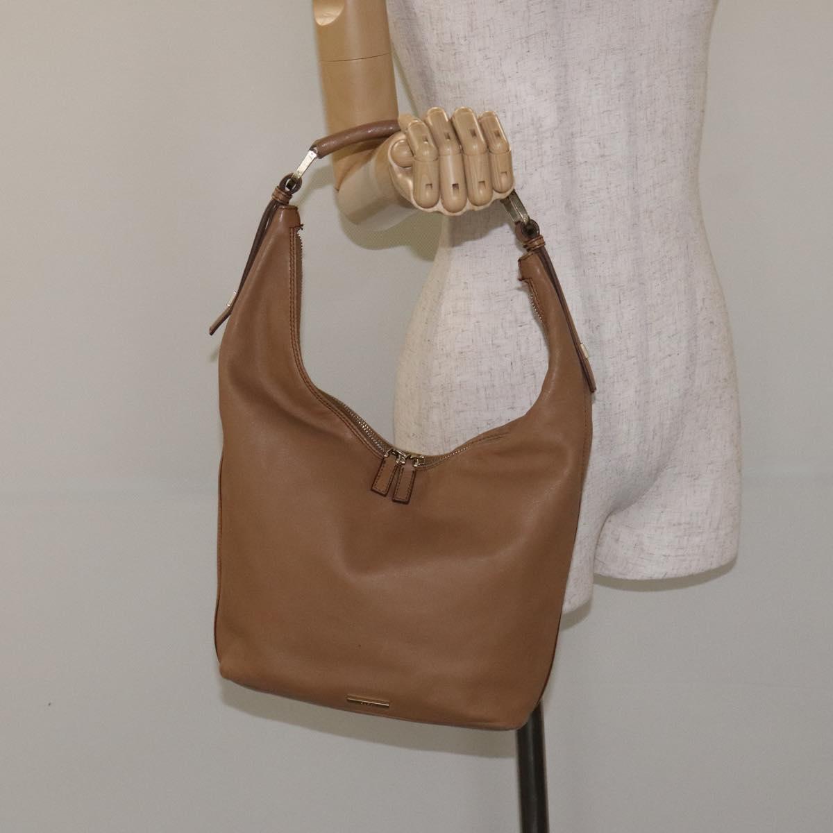 GUCCI Shoulder Bag Leather Brown Gold 001 4288 Auth ep9355