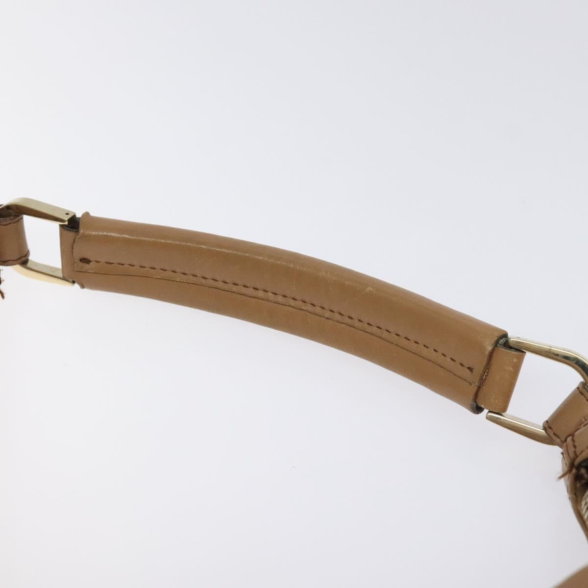 GUCCI Shoulder Bag Leather Brown Gold 001 4288 Auth ep9355