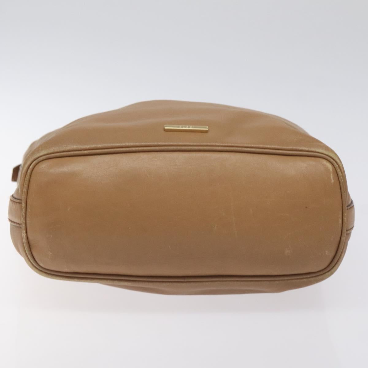 GUCCI Shoulder Bag Leather Brown Gold 001 4288 Auth ep9355
