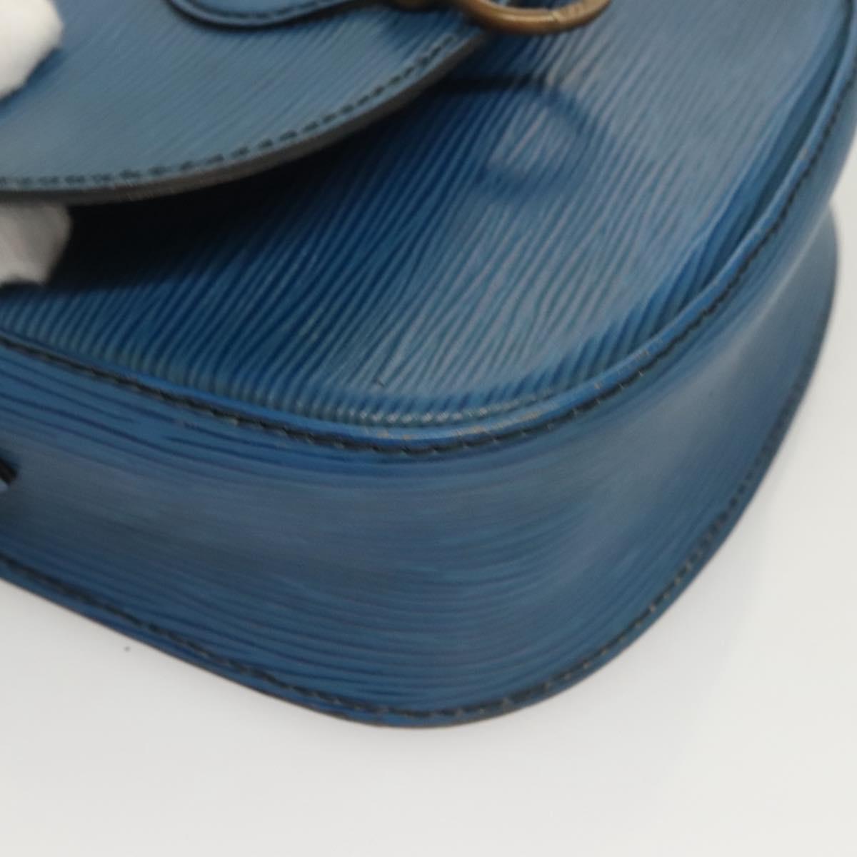 LOUIS VUITTON Epi Saint Cloud PM Shoulder Bag Blue M52195 LV Auth ep9356