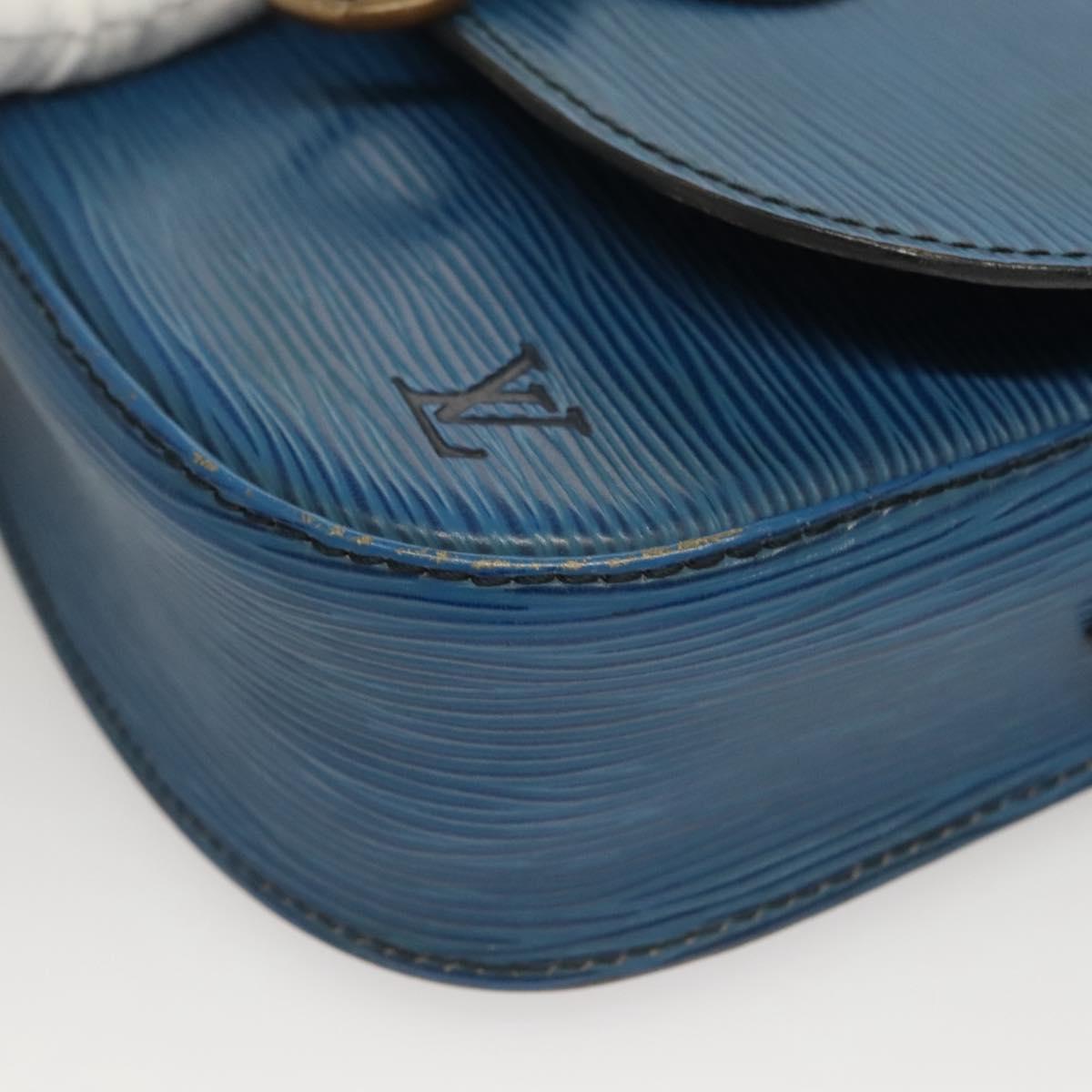 LOUIS VUITTON Epi Saint Cloud PM Shoulder Bag Blue M52195 LV Auth ep9356
