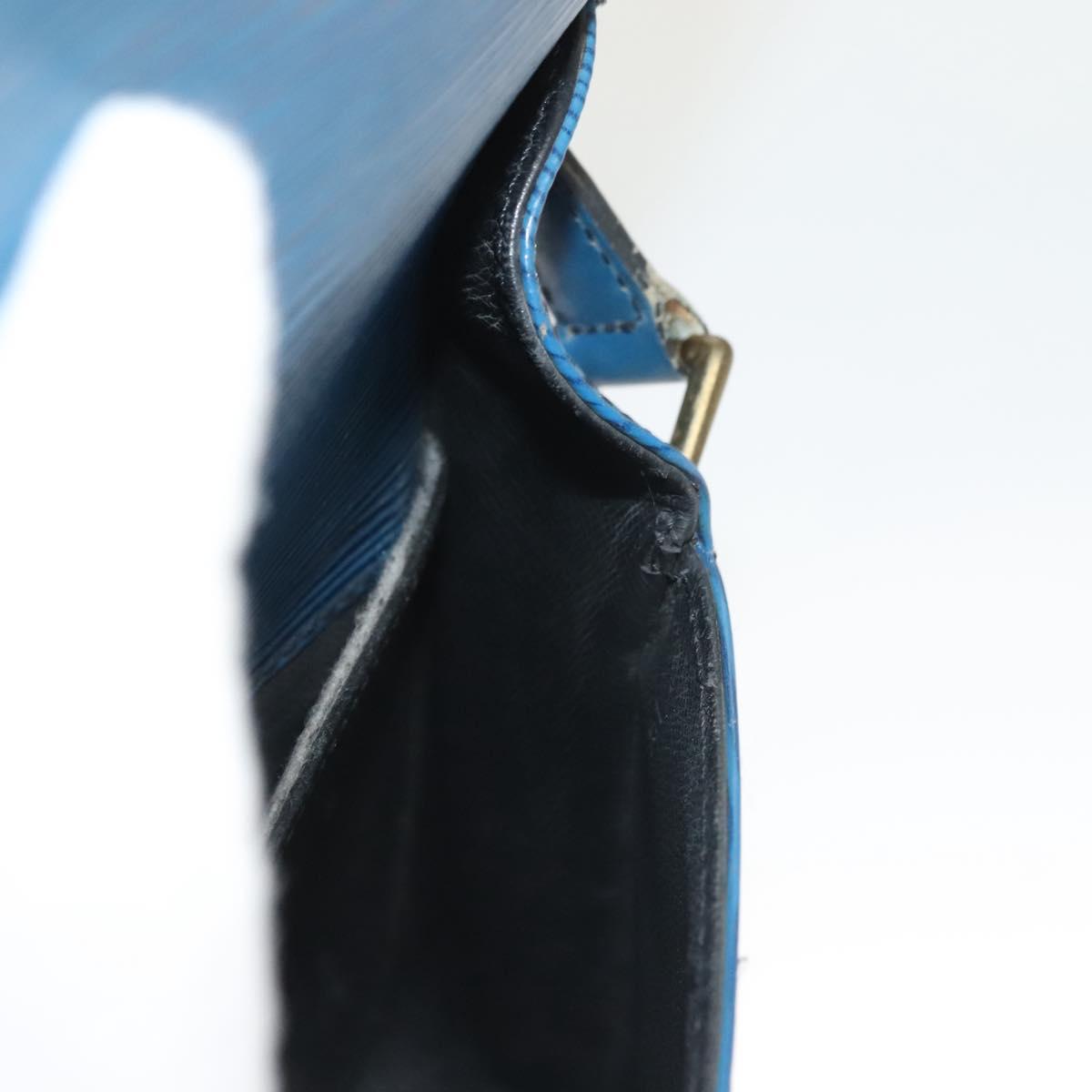 LOUIS VUITTON Epi Saint Cloud PM Shoulder Bag Blue M52195 LV Auth ep9356