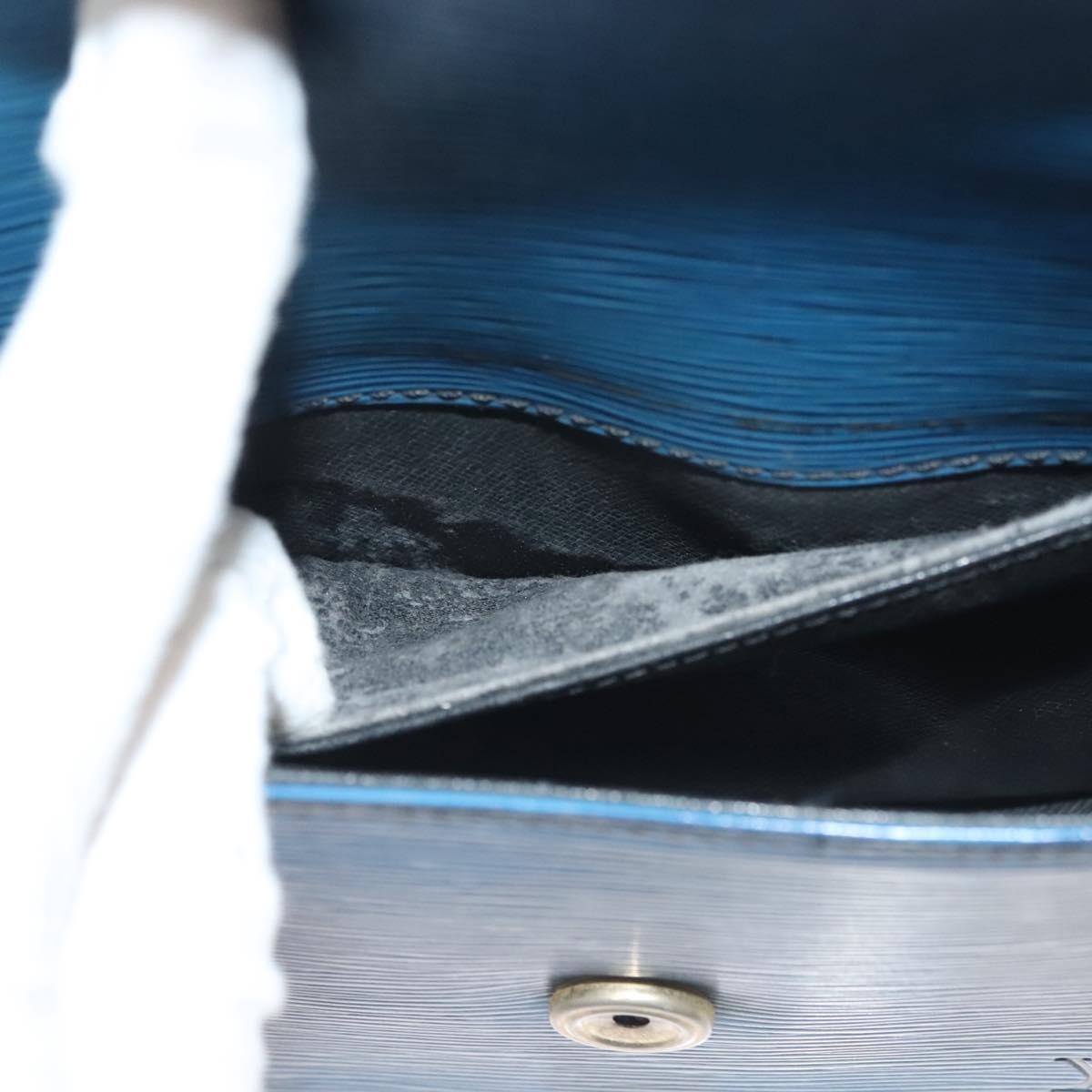 LOUIS VUITTON Epi Saint Cloud PM Shoulder Bag Blue M52195 LV Auth ep9356