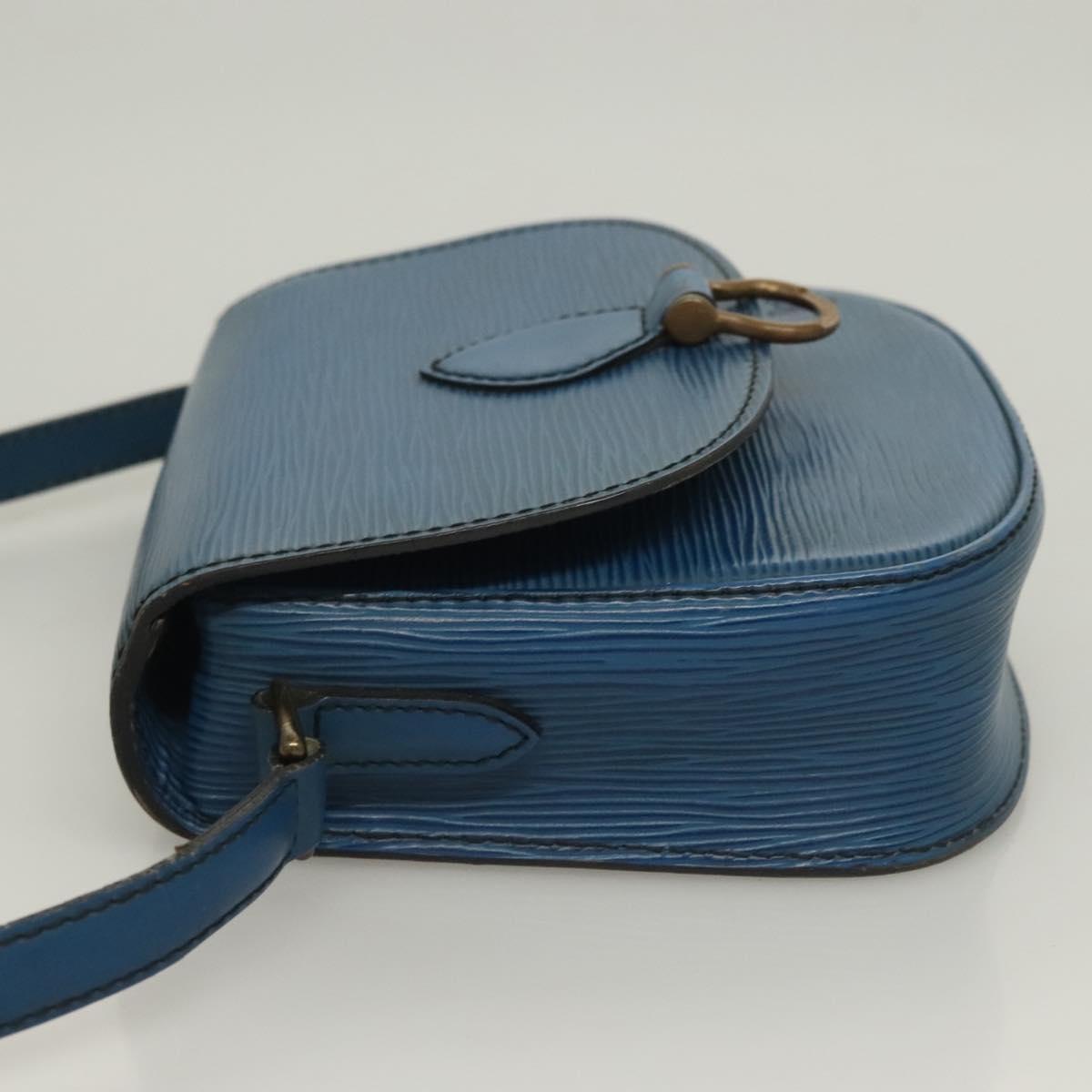 LOUIS VUITTON Epi Saint Cloud PM Shoulder Bag Blue M52195 LV Auth ep9356