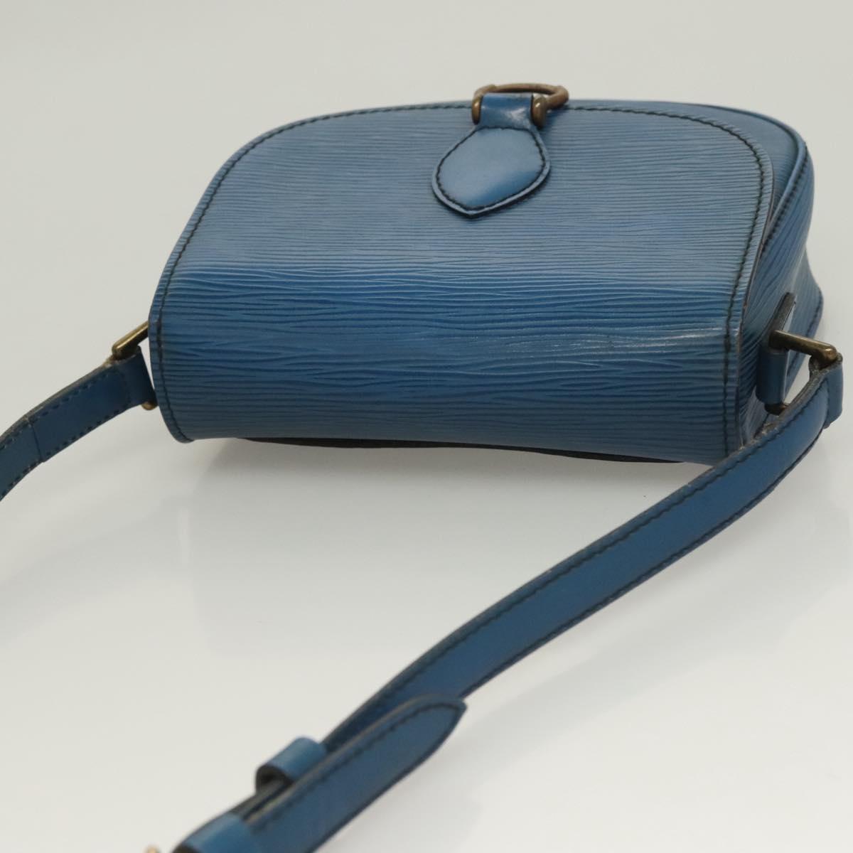 LOUIS VUITTON Epi Saint Cloud PM Shoulder Bag Blue M52195 LV Auth ep9356