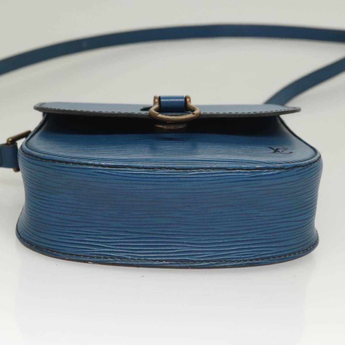 LOUIS VUITTON Epi Saint Cloud PM Shoulder Bag Blue M52195 LV Auth ep9356