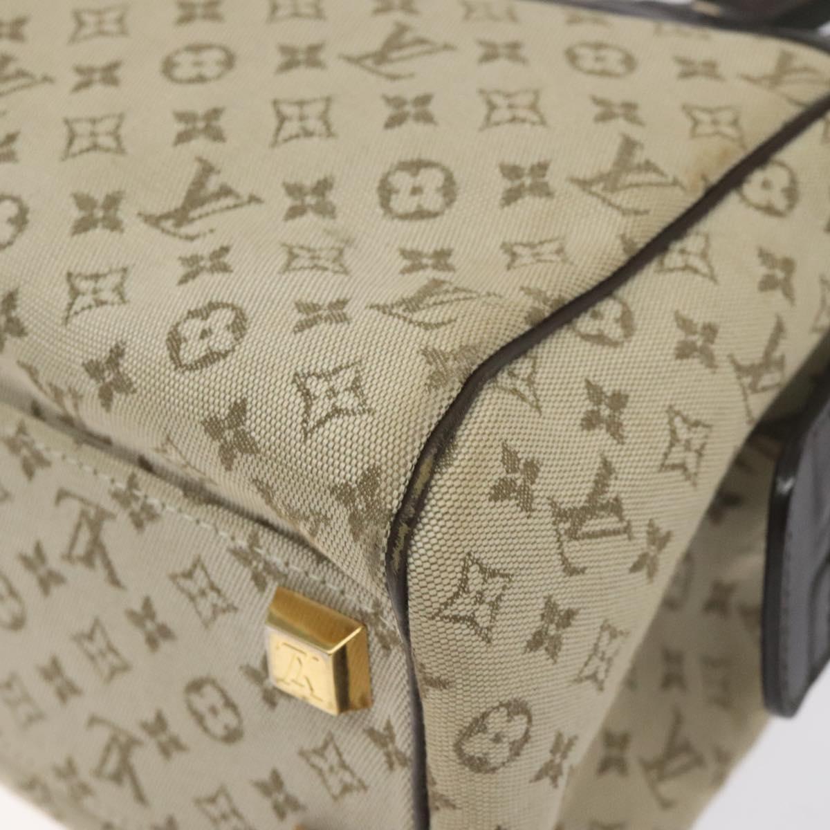 LOUIS VUITTON Monogram Mini Josephine PM Hand Bag Khaki M92215 LV Auth ep9387