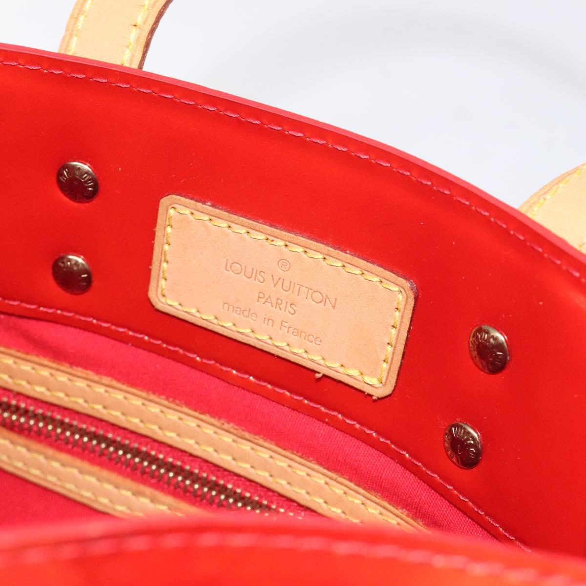 LOUIS VUITTON Monogram Vernis Reade PM Hand Bag Red Rouge M91088 LV Auth ep9401