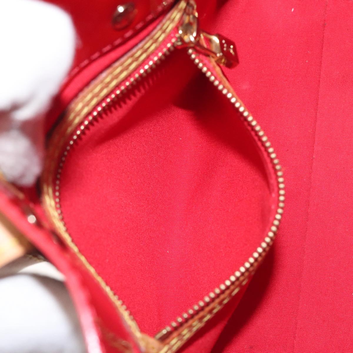 LOUIS VUITTON Monogram Vernis Reade PM Hand Bag Red Rouge M91088 LV Auth ep9401