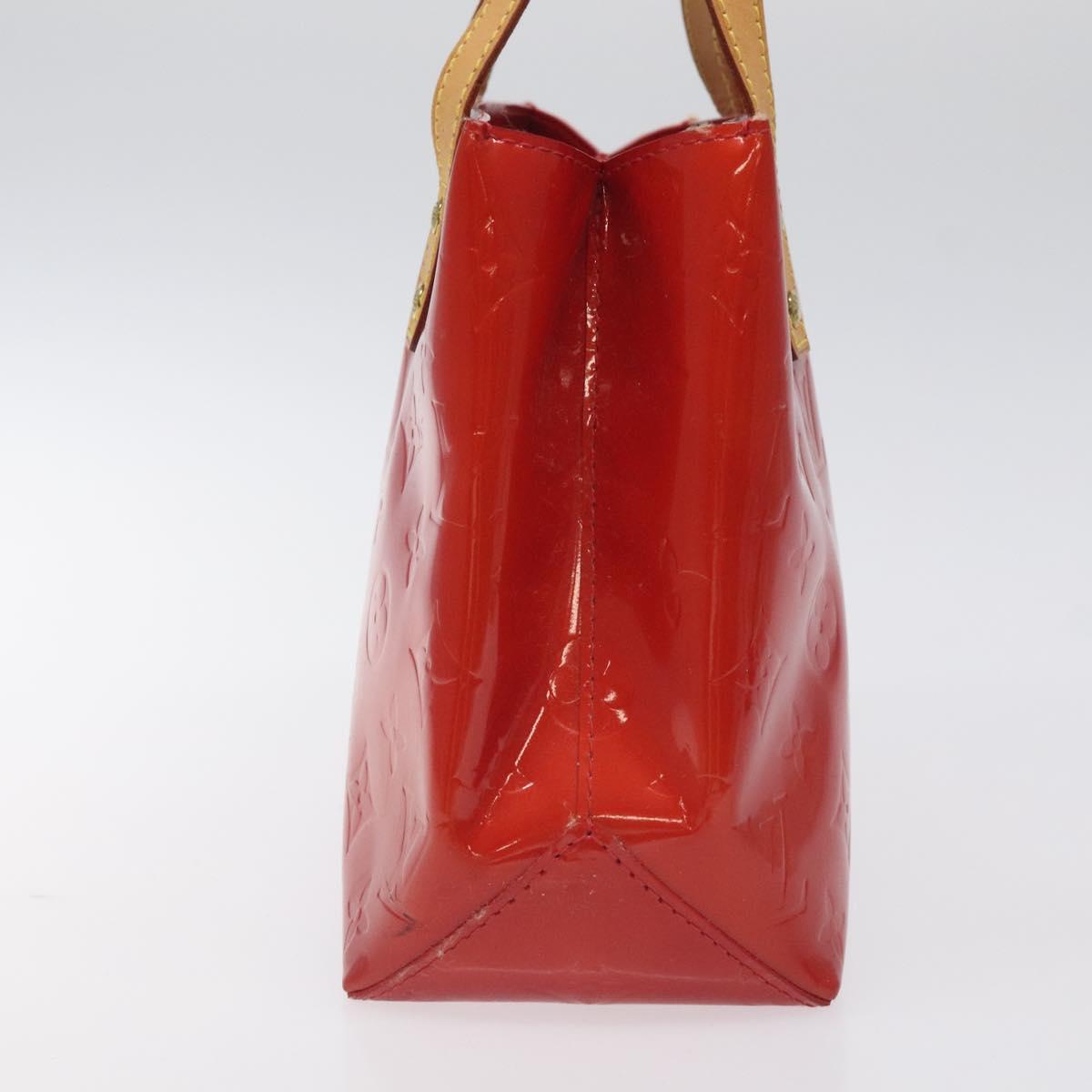 LOUIS VUITTON Monogram Vernis Reade PM Hand Bag Red Rouge M91088 LV Auth ep9401