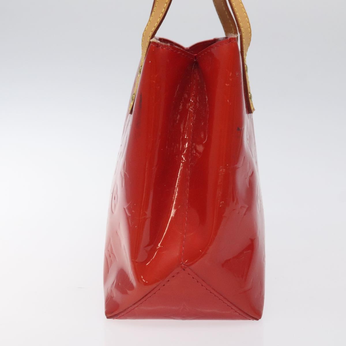 LOUIS VUITTON Monogram Vernis Reade PM Hand Bag Red Rouge M91088 LV Auth ep9401