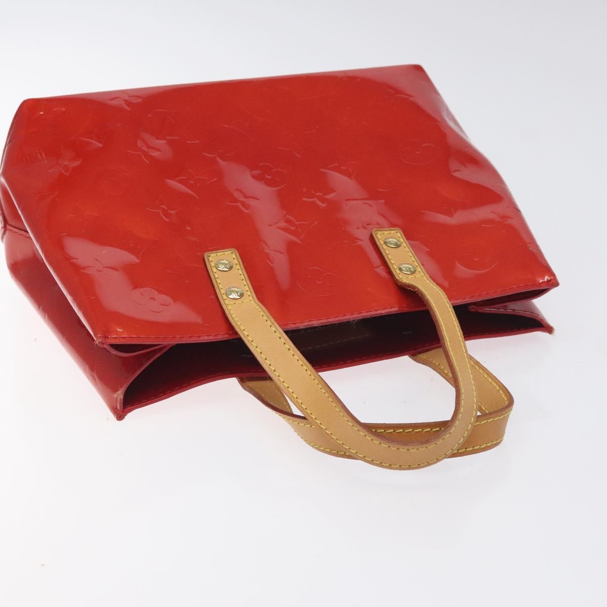 LOUIS VUITTON Monogram Vernis Reade PM Hand Bag Red Rouge M91088 LV Auth ep9401