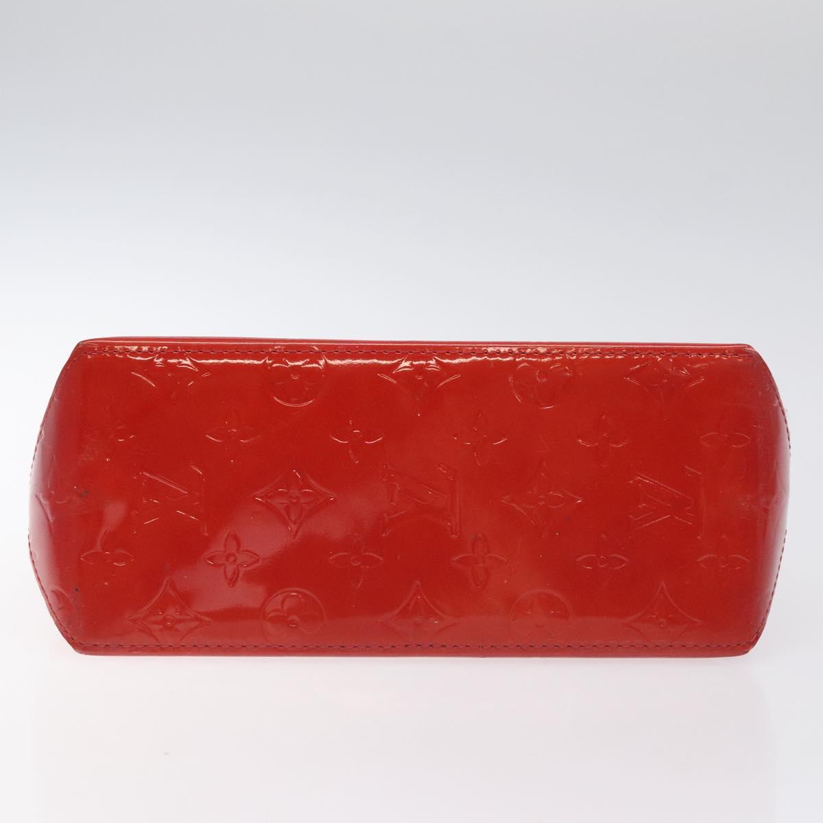 LOUIS VUITTON Monogram Vernis Reade PM Hand Bag Red Rouge M91088 LV Auth ep9401