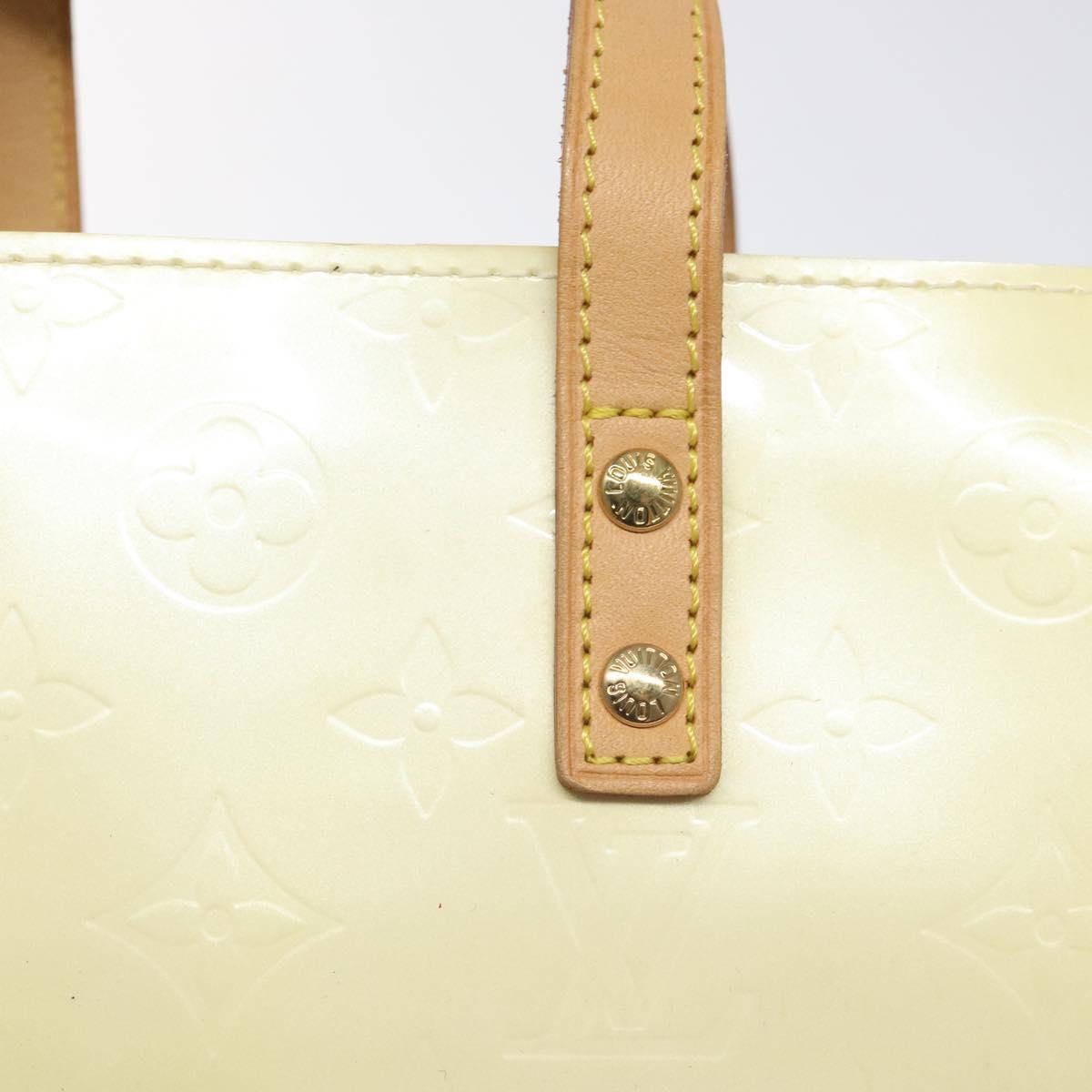LOUIS VUITTON Monogram Vernis Reade PM Hand Bag Perle M91336 LV Auth ep9403