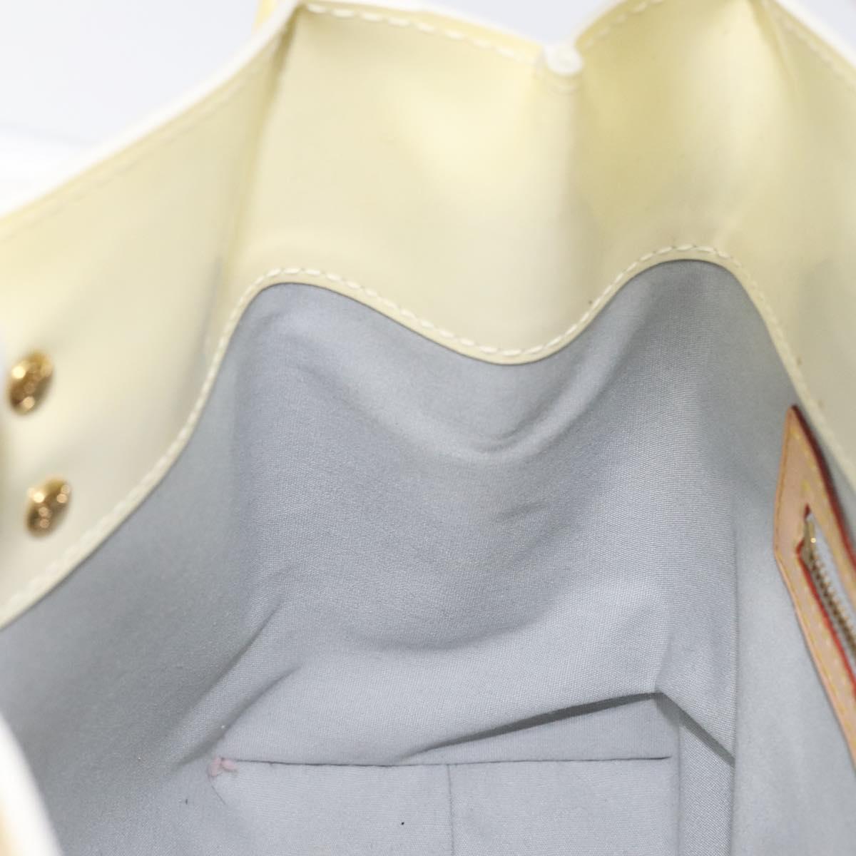 LOUIS VUITTON Monogram Vernis Reade PM Hand Bag Perle M91336 LV Auth ep9403