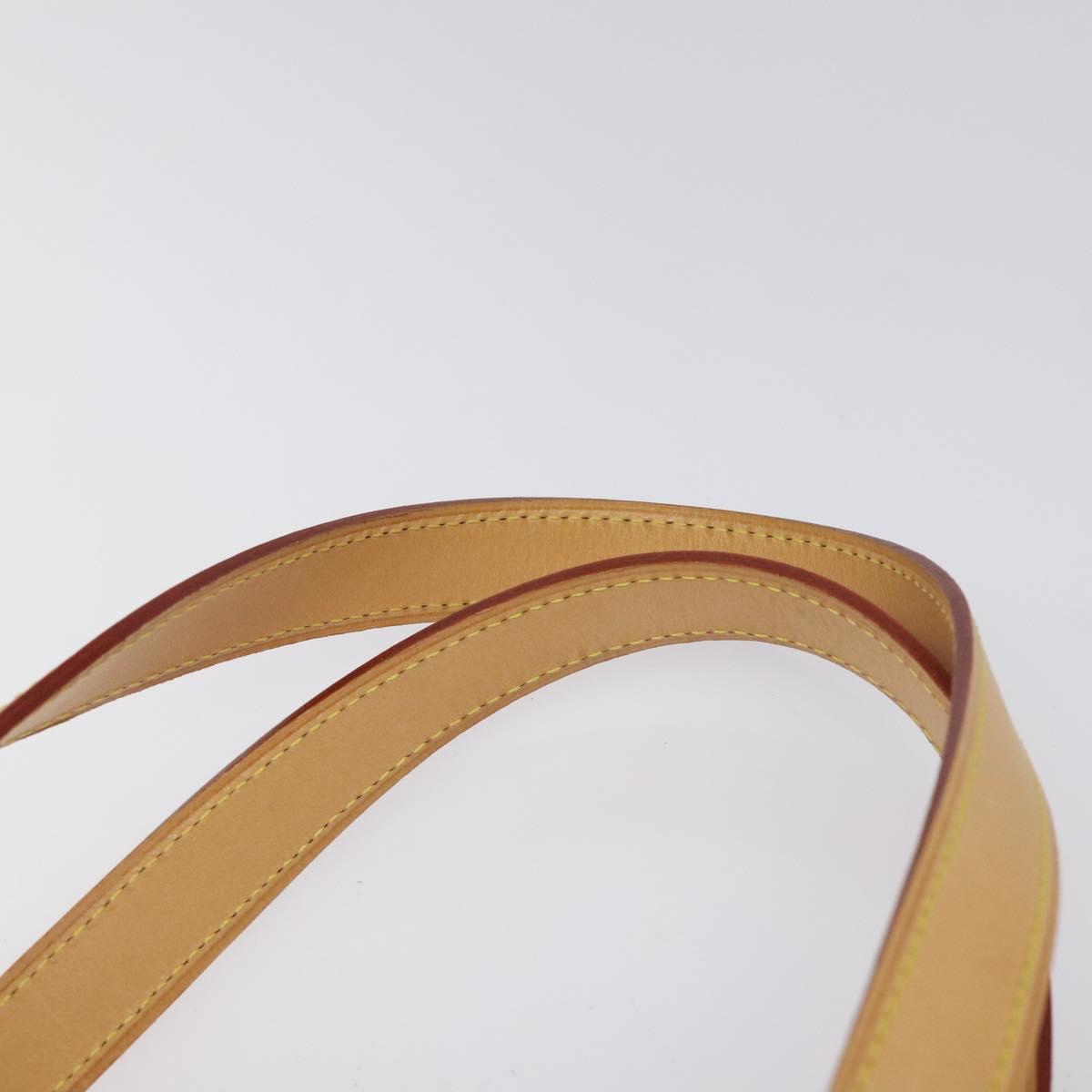 LOUIS VUITTON Monogram Vernis Houston Hand Bag Beige M91004 LV Auth ep9404