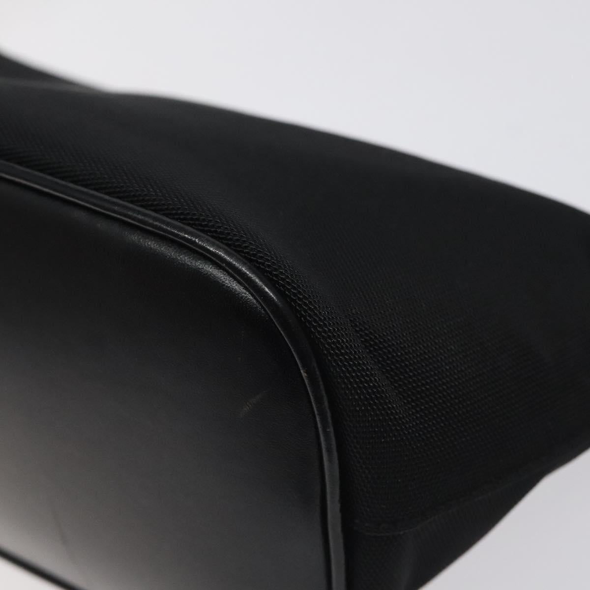 GUCCI Accessory Pouch Canvas Black Silver Auth ep9422