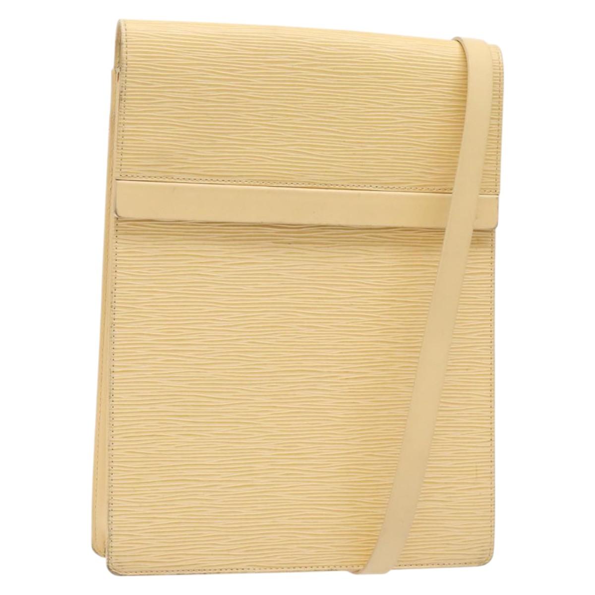 LOUIS VUITTON Epi Ramatuelle Shoulder Bag Cream Vanilla M5247A LV Auth ep9427
