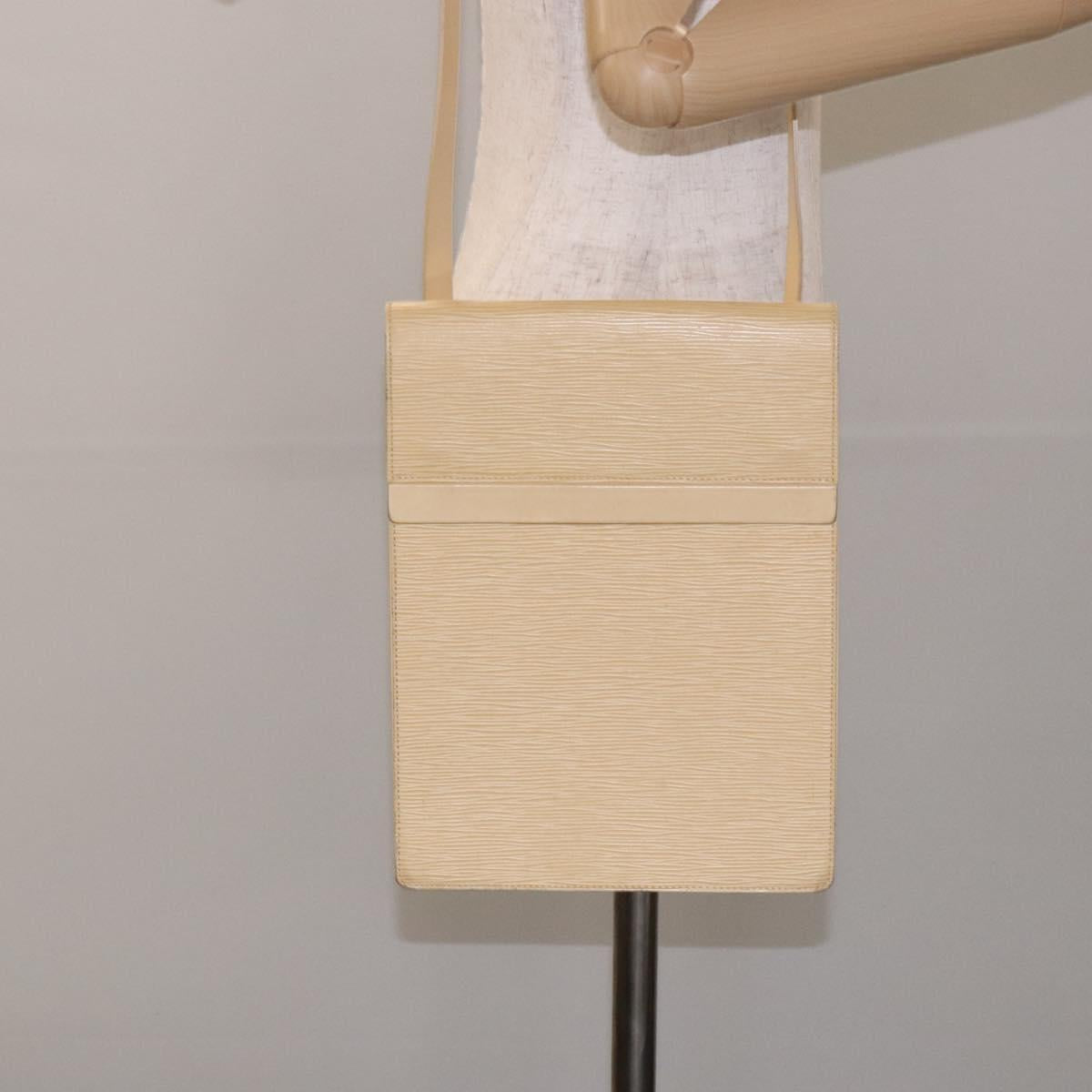LOUIS VUITTON Epi Ramatuelle Shoulder Bag Cream Vanilla M5247A LV Auth ep9427
