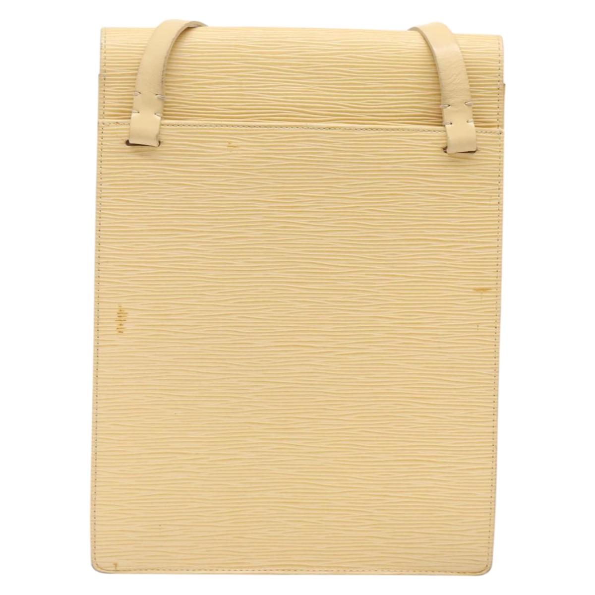 LOUIS VUITTON Epi Ramatuelle Shoulder Bag Cream Vanilla M5247A LV Auth ep9427