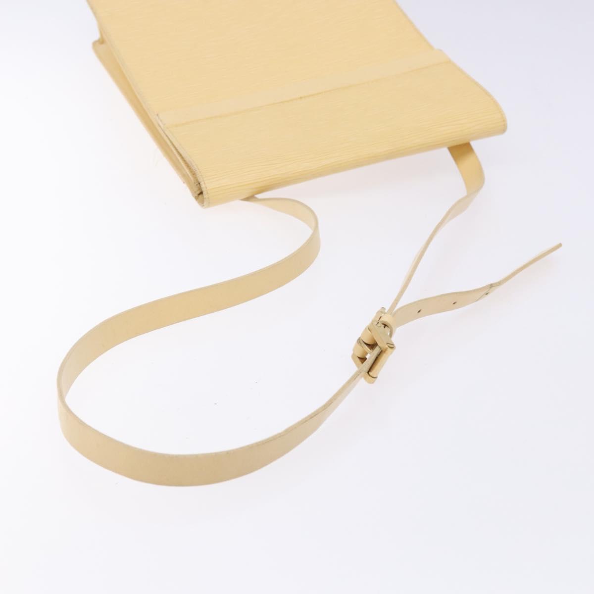 LOUIS VUITTON Epi Ramatuelle Shoulder Bag Cream Vanilla M5247A LV Auth ep9427