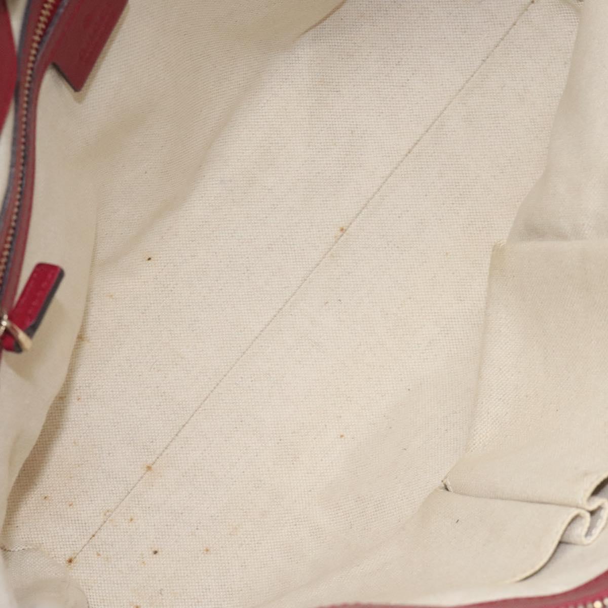 GUCCI GG Canvas Lovely Hand Bag Beige Gold 257069 Auth ep9430