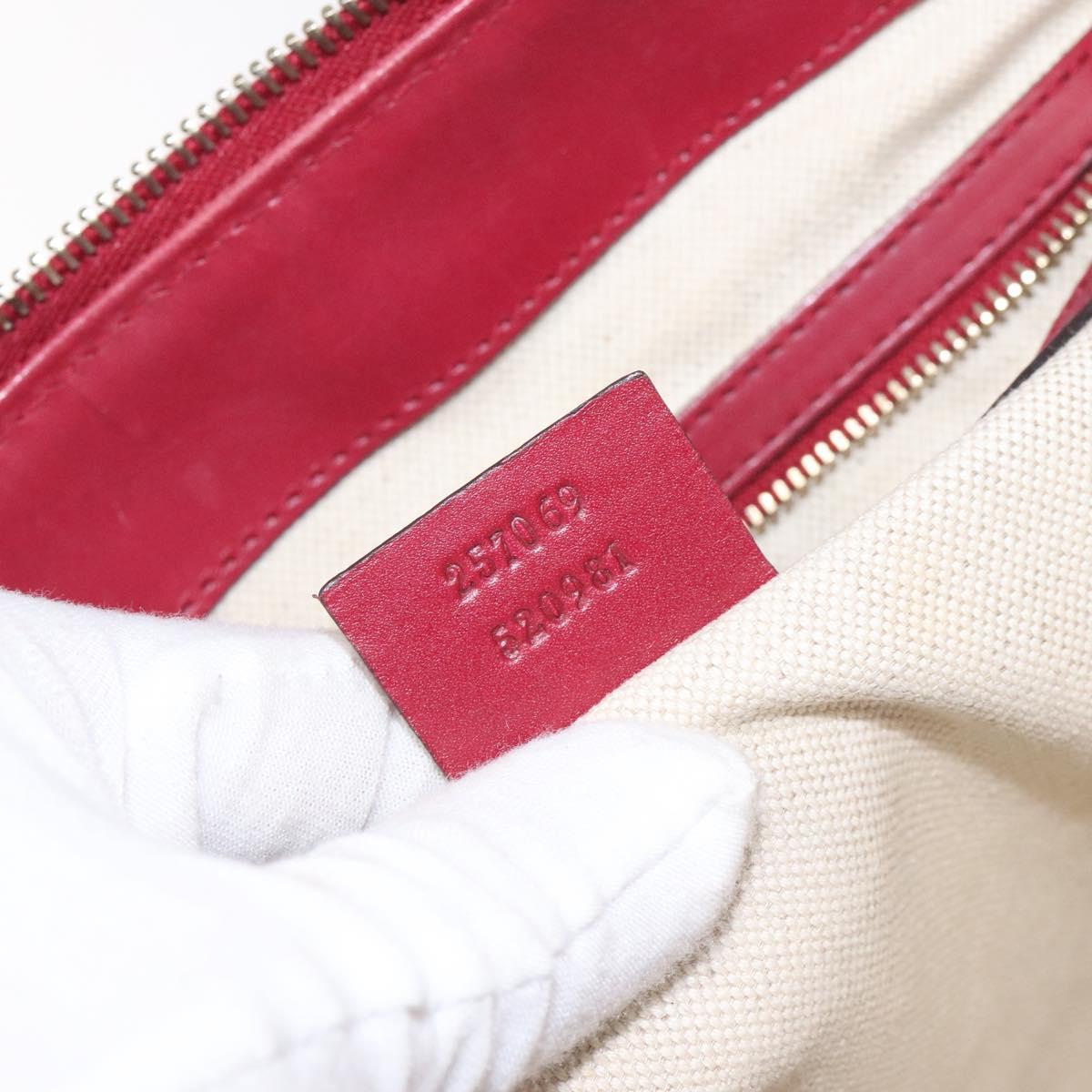 GUCCI GG Canvas Lovely Hand Bag Beige Gold 257069 Auth ep9430