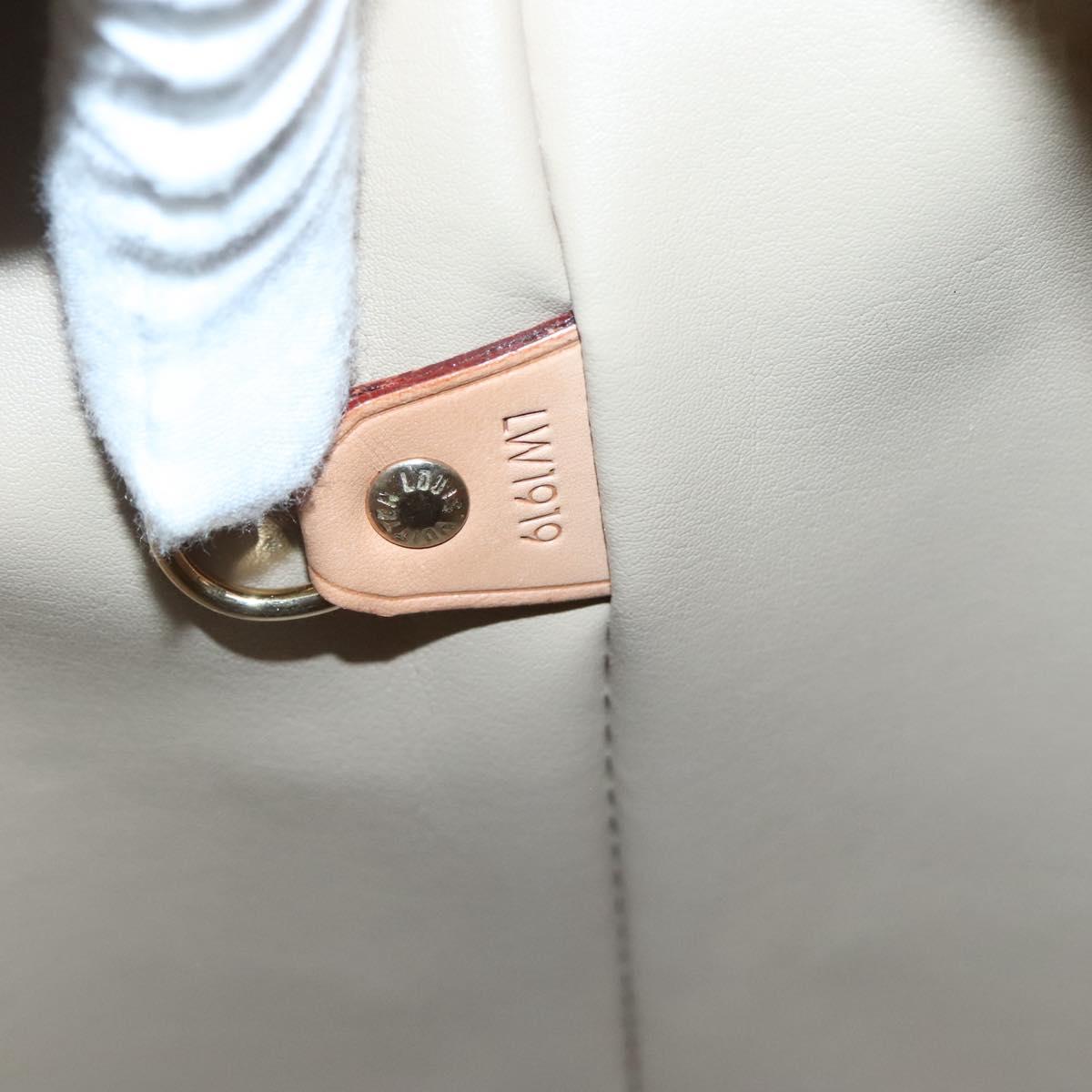 LOUIS VUITTON Monogram Vernis Houston Hand Bag Beige M91004 LV Auth ep9433