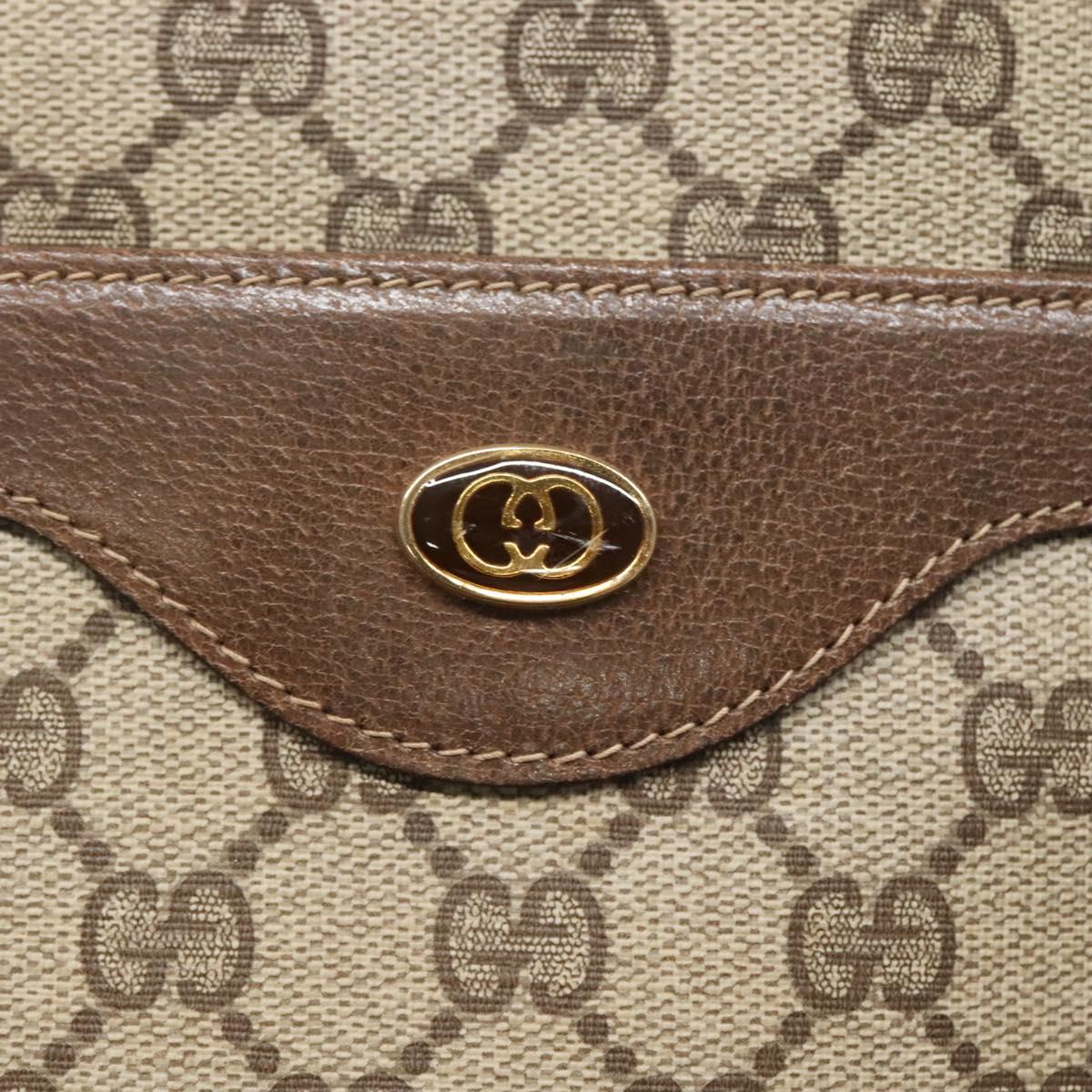 GUCCI GG Supreme Web Sherry Line Tote Bag PVC Beige Gold 39 02 0031 Auth ep9436