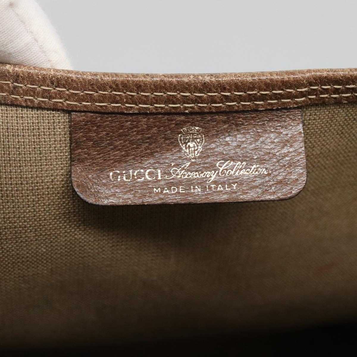 GUCCI GG Supreme Web Sherry Line Tote Bag PVC Beige Gold 39 02 0031 Auth ep9436