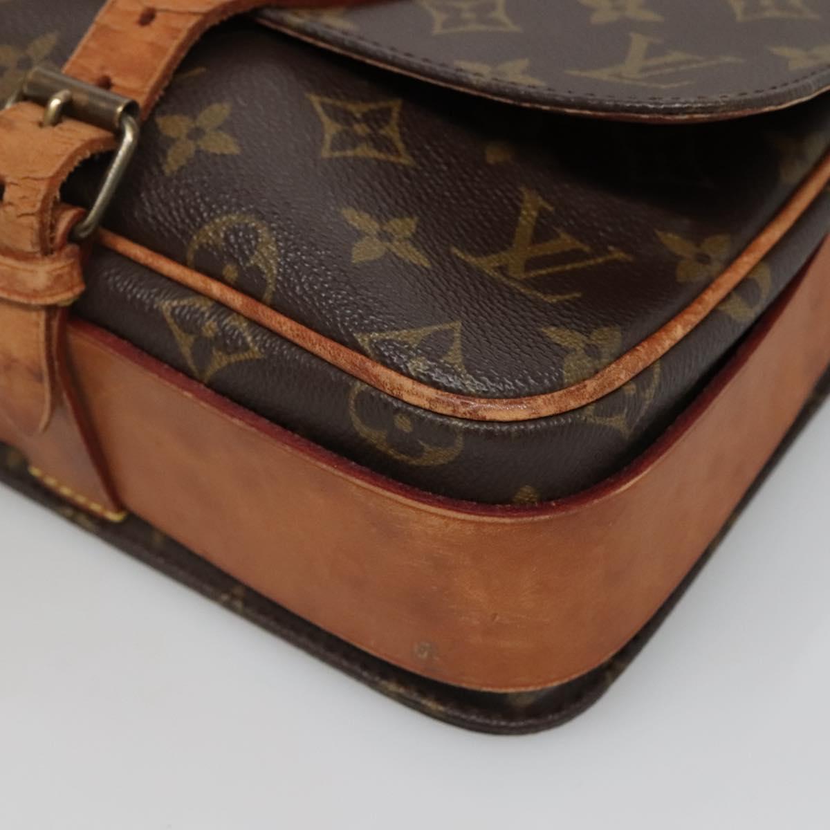 LOUIS VUITTON Monogram Cartouchiere MM Shoulder Bag M51253 LV Auth ep9444