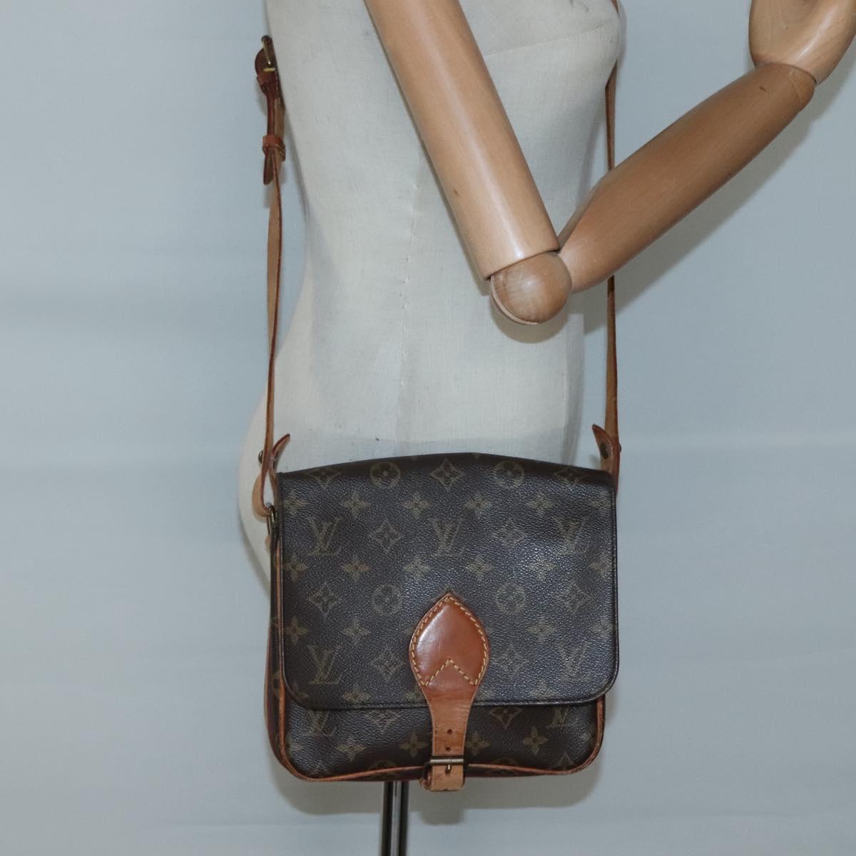 LOUIS VUITTON Monogram Cartouchiere MM Shoulder Bag M51253 LV Auth ep9444
