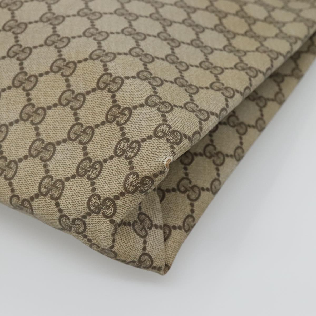 GUCCI GG Supreme Tote Bag PVC Beige Gold 39 02 061 Auth ep9449