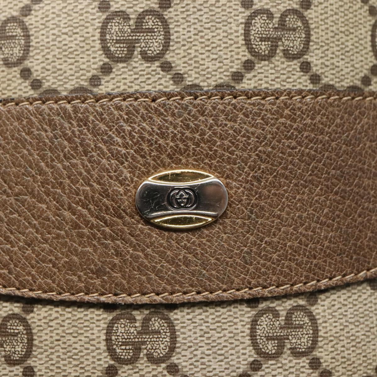 GUCCI GG Supreme Tote Bag PVC Beige Gold 39 02 061 Auth ep9449
