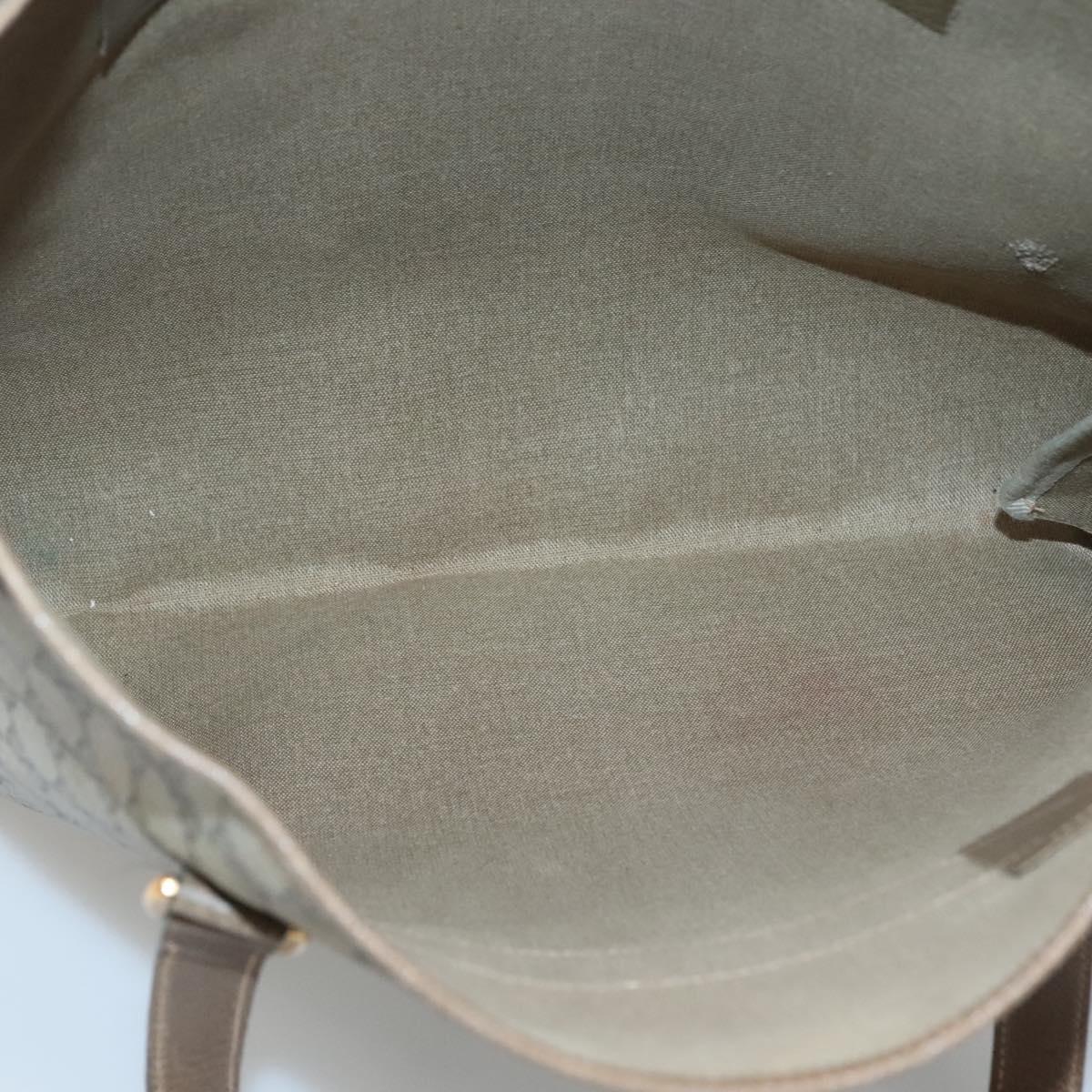 GUCCI GG Supreme Tote Bag PVC Beige Gold 39 02 061 Auth ep9449