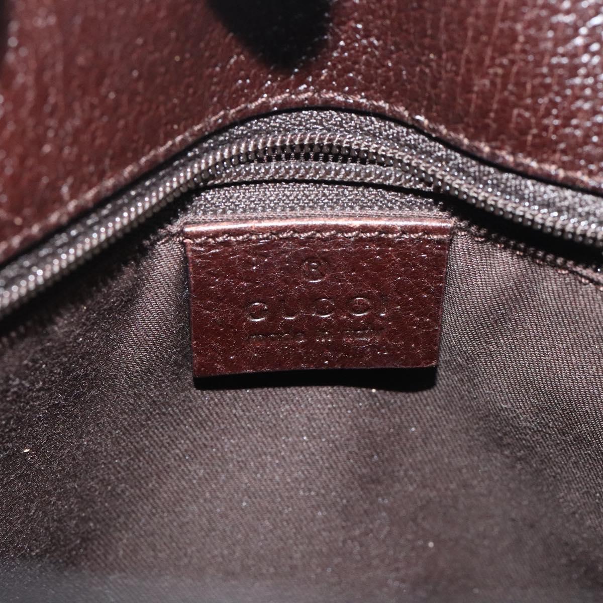 GUCCI GG Canvas Tote Bag Beige Silver 120840 Auth ep9457