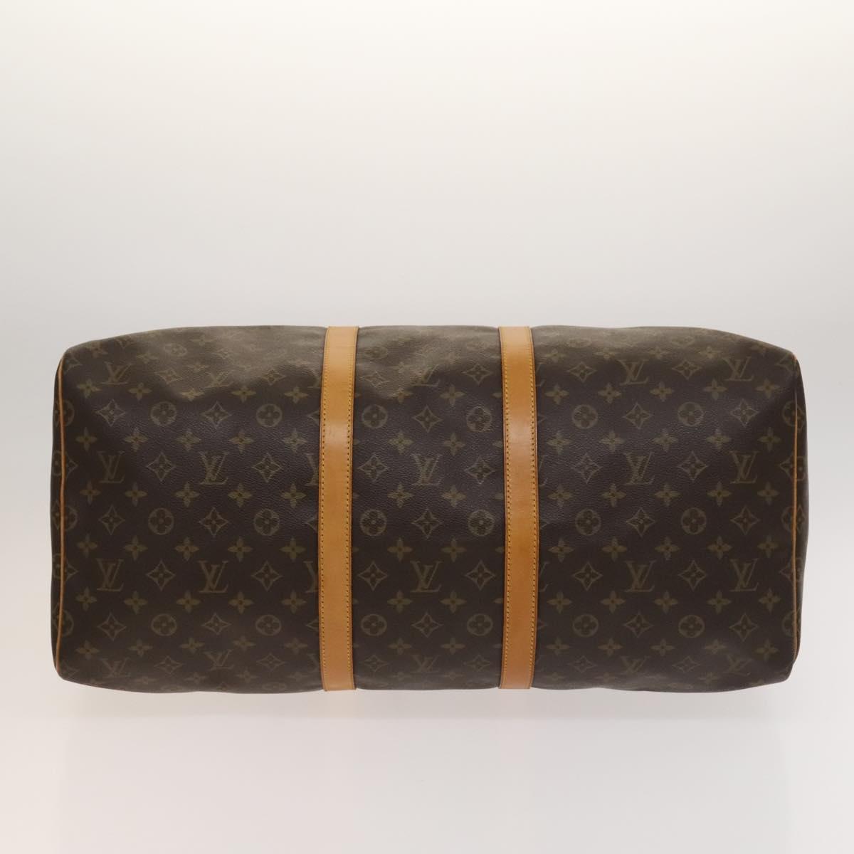 LOUIS VUITTON Monogram Keepall 55 Boston Bag M41424 LV Auth ep9463