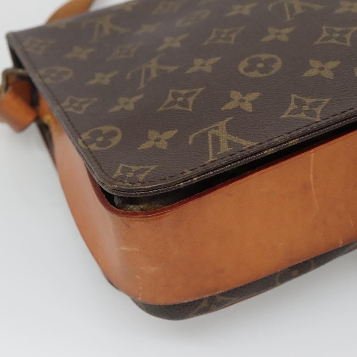 LOUIS VUITTON Monogram Cartouchiere GM Shoulder Bag M51252 LV Auth ep9468