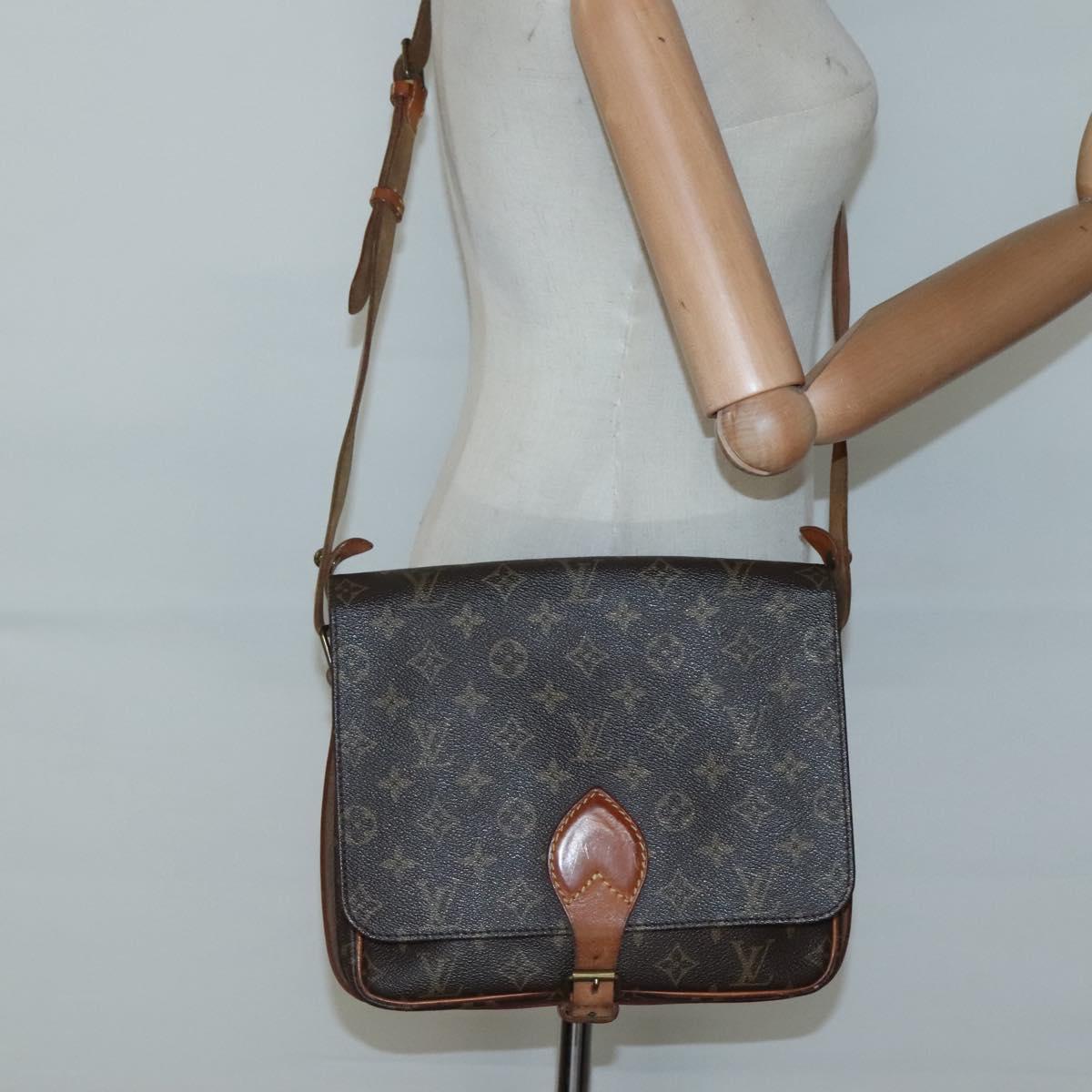 LOUIS VUITTON Monogram Cartouchiere GM Shoulder Bag M51252 LV Auth ep9468