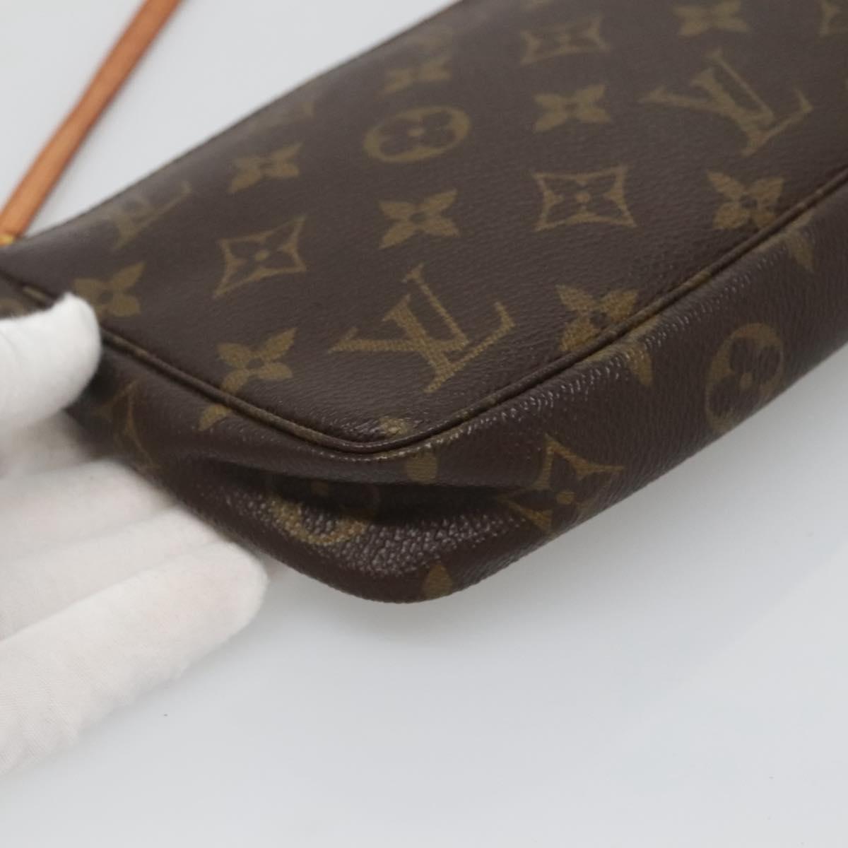 LOUIS VUITTON Monogram Pochette Accessoires Pouch M51980 LV Auth ep9470